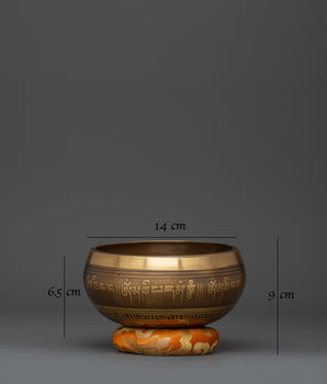 Handcrafted Brass Chakra Healing Bowl | Tibetan Singing Bowl