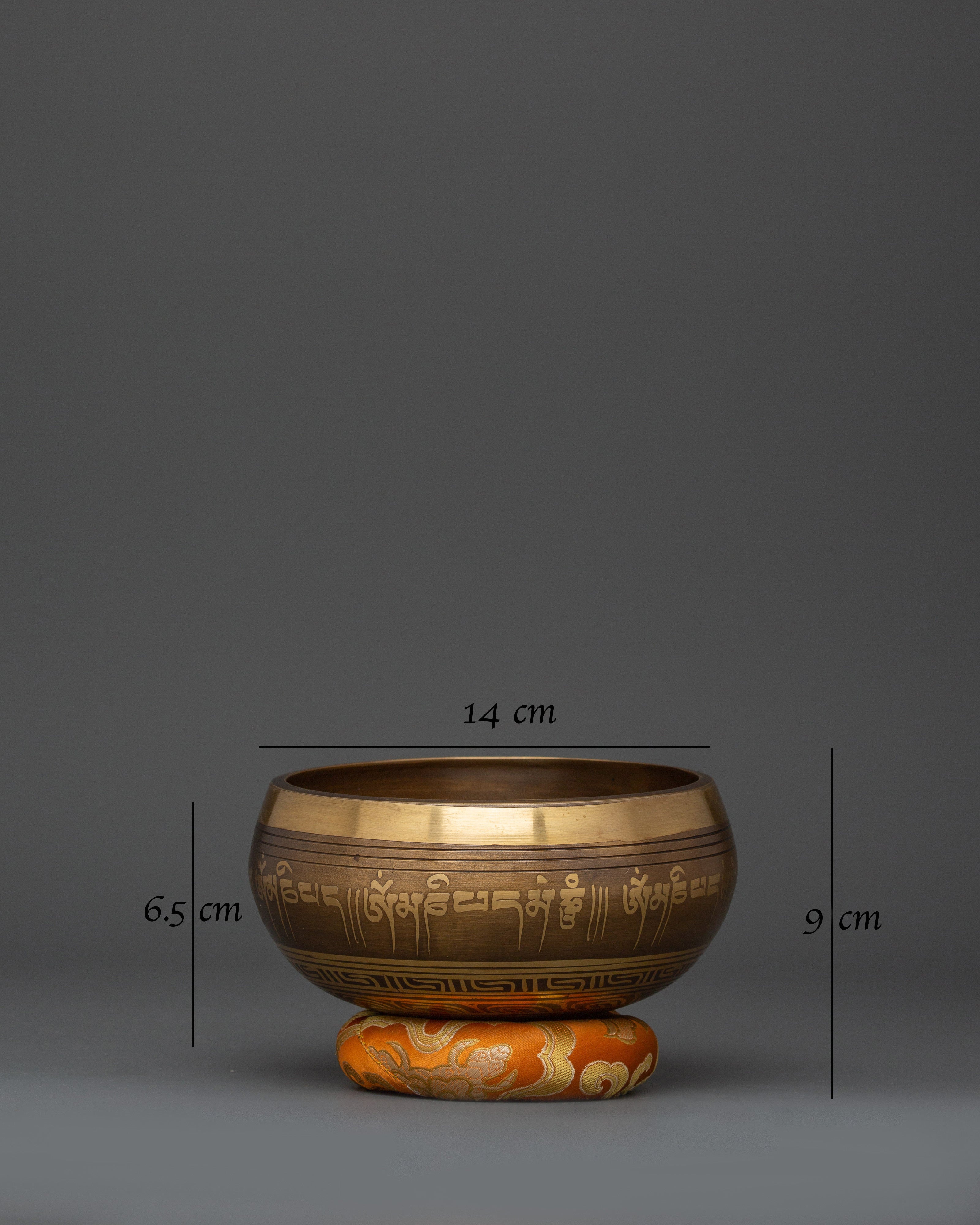 Handcrafted Brass Chakra Healing Bowl | Tibetan Singing Bowl