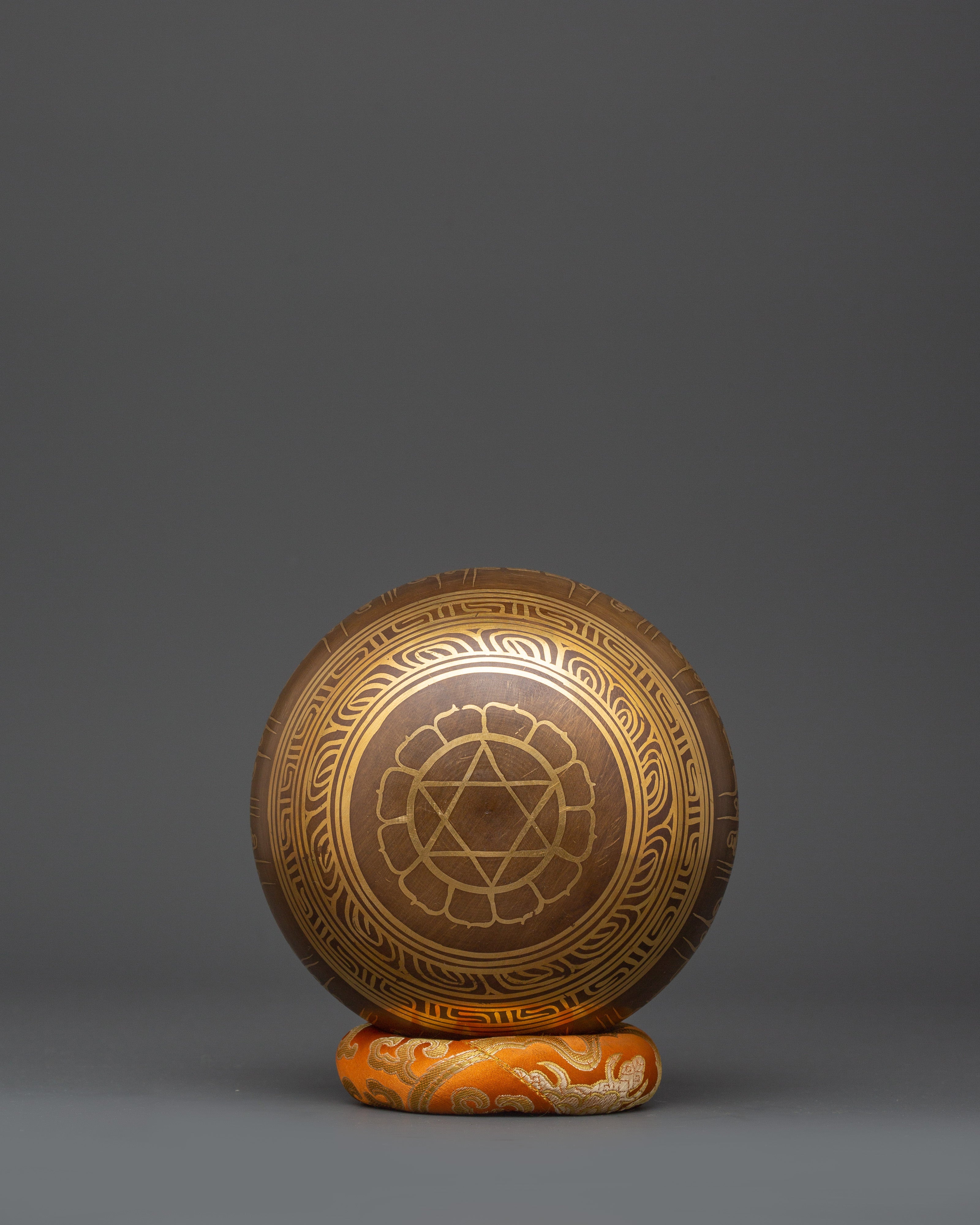 Handcrafted Brass Chakra Healing Bowl | Tibetan Singing Bowl
