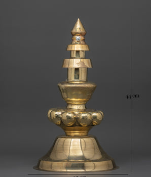 Large Handcrafted Brass Gajur | Sacred Temples and Shrines