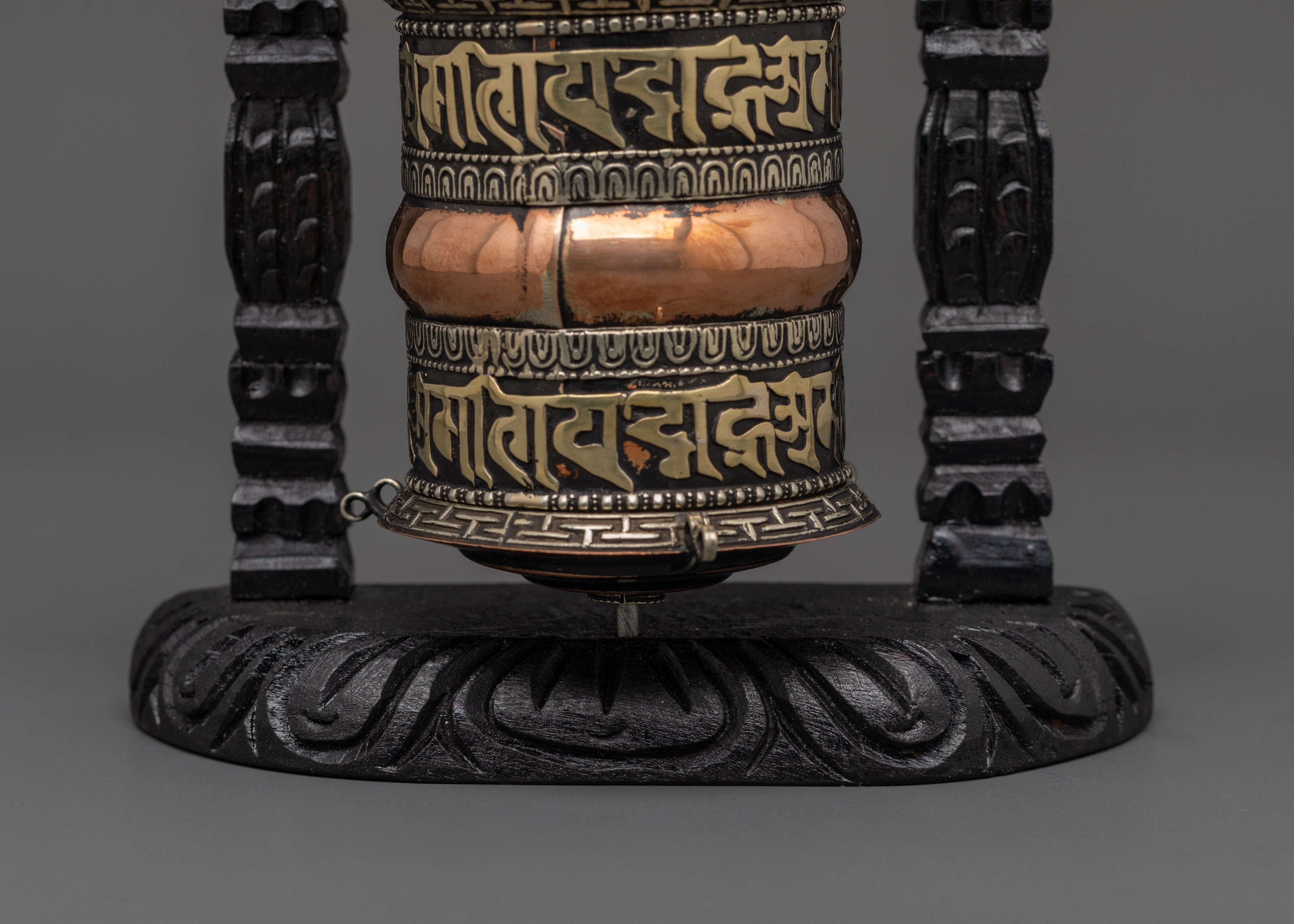 Copper and Brass Tibetan Prayer Wheel | Tibetan Meditation Tool