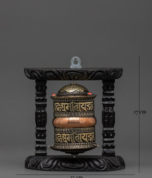 Copper and Brass Tibetan Prayer Wheel | Tibetan Meditation Tool