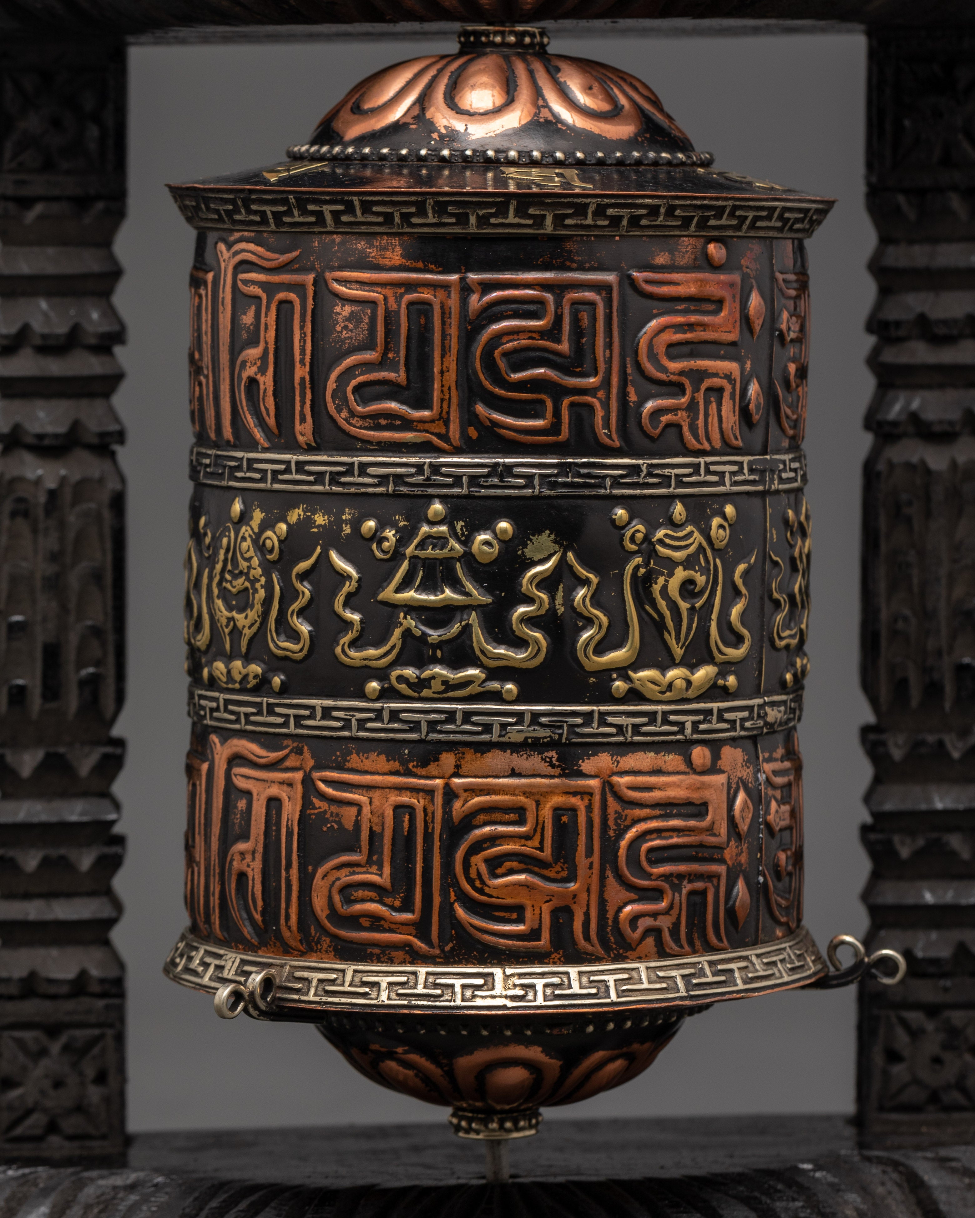 Sacred Buddhist Mantra Wheel | Tibetan Prayer Wheel