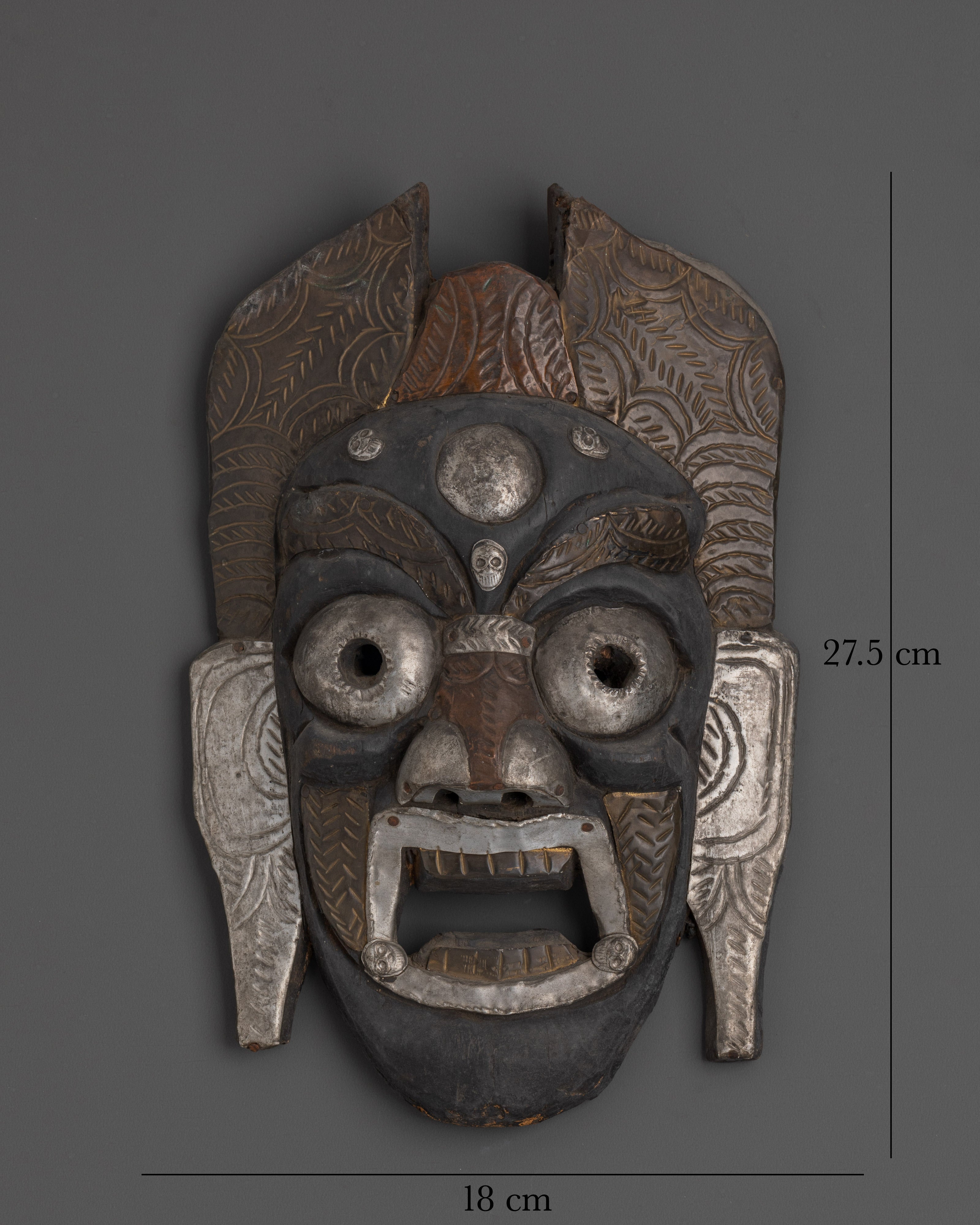 Tibetan Guardian Wall Mask | Fierce Guardian Spirit Wall Hanging