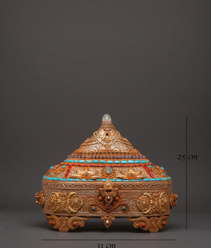 Copper & Gold-Plated Treasure Box | Handcrafted Keepsake Storage