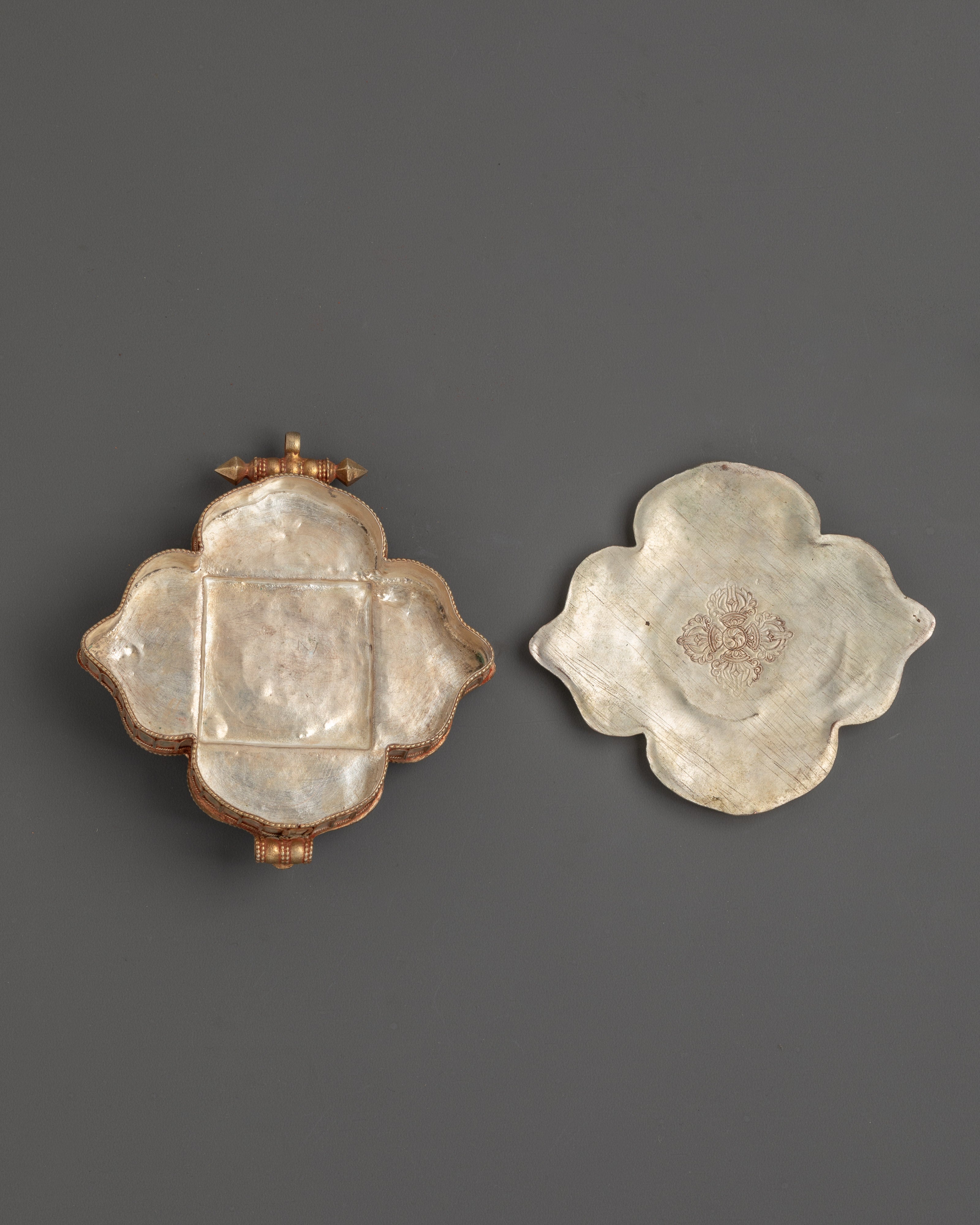 Spiritual Buddhist Filigree Ghau Box Locket | Tibetan Sacred Amulet