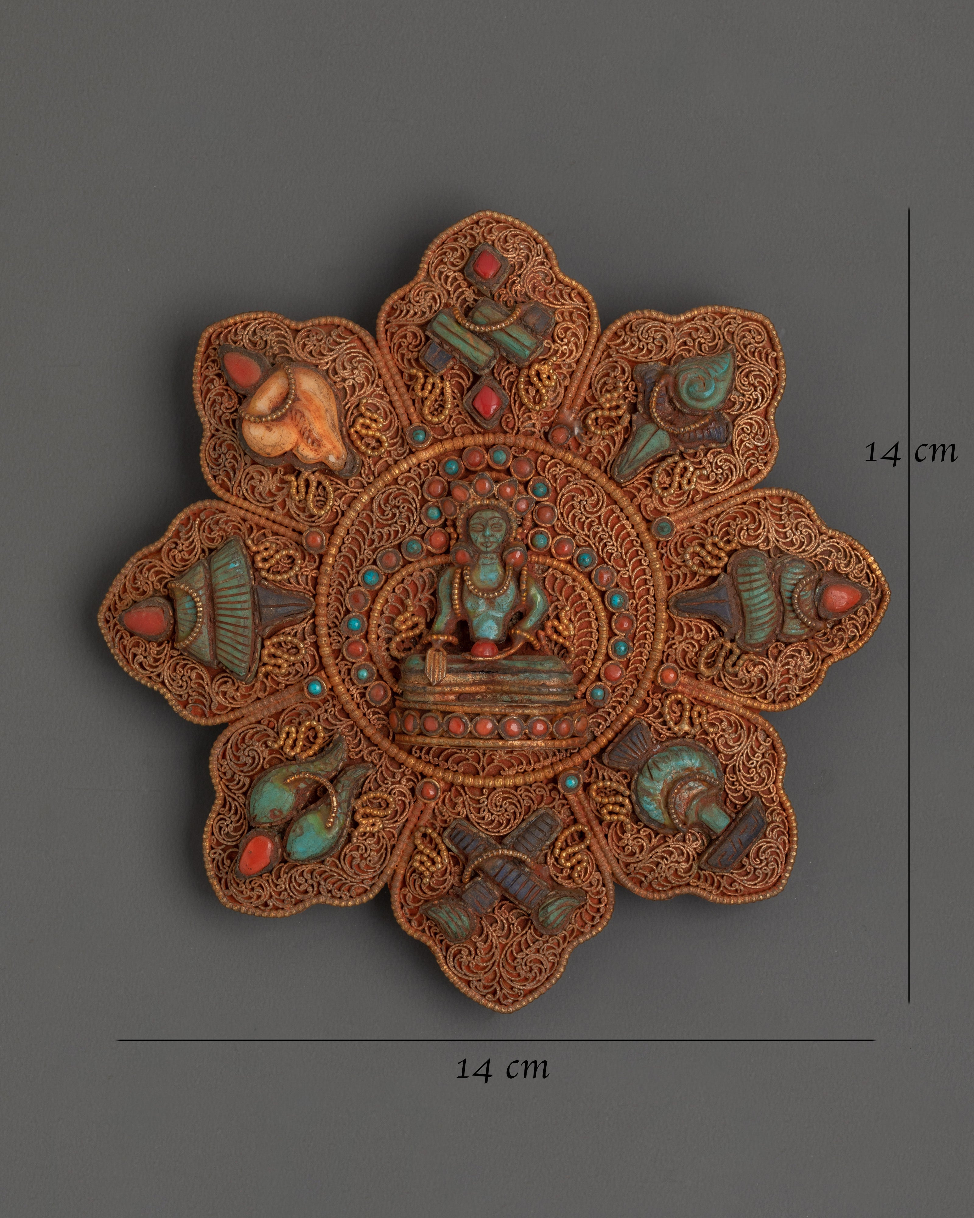 Traditional Tibetan Ghau Box Locket | Ghau Portable Shrine for Protection and Blessings