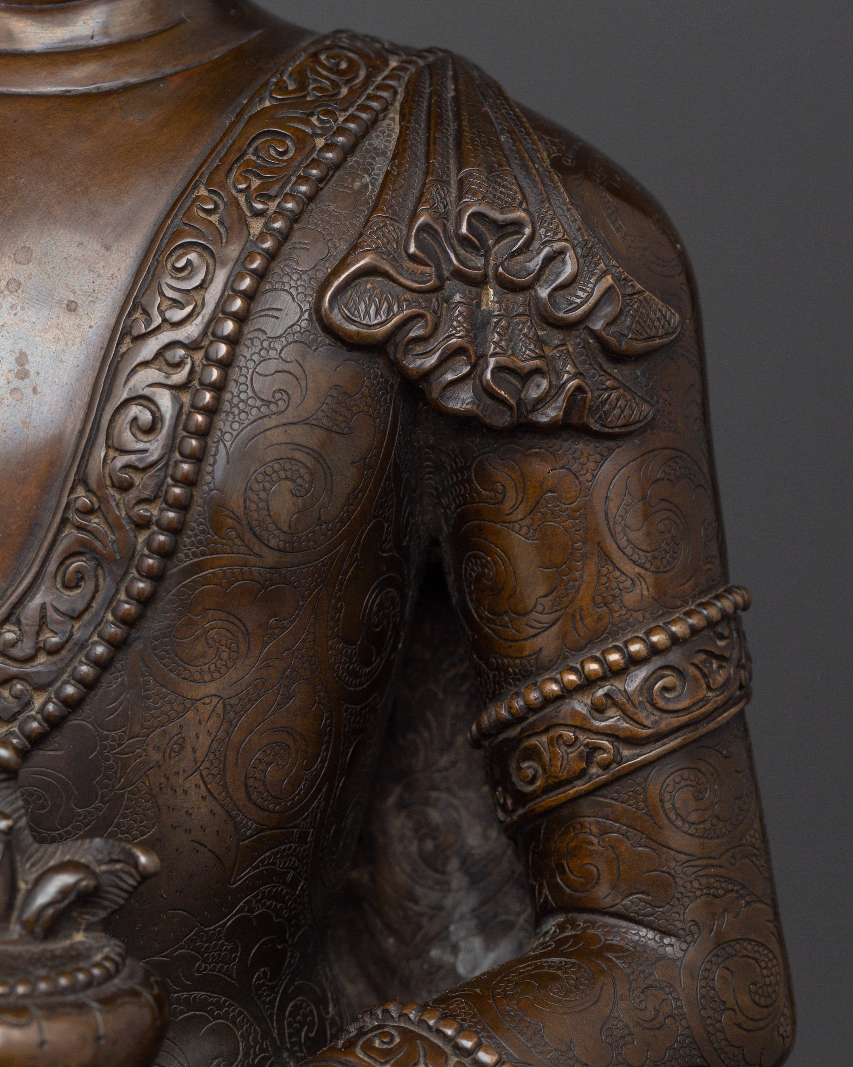 Medicine Buddha Bhaisajyaguru Statue | Handcrafted Tibetan Healing Deity