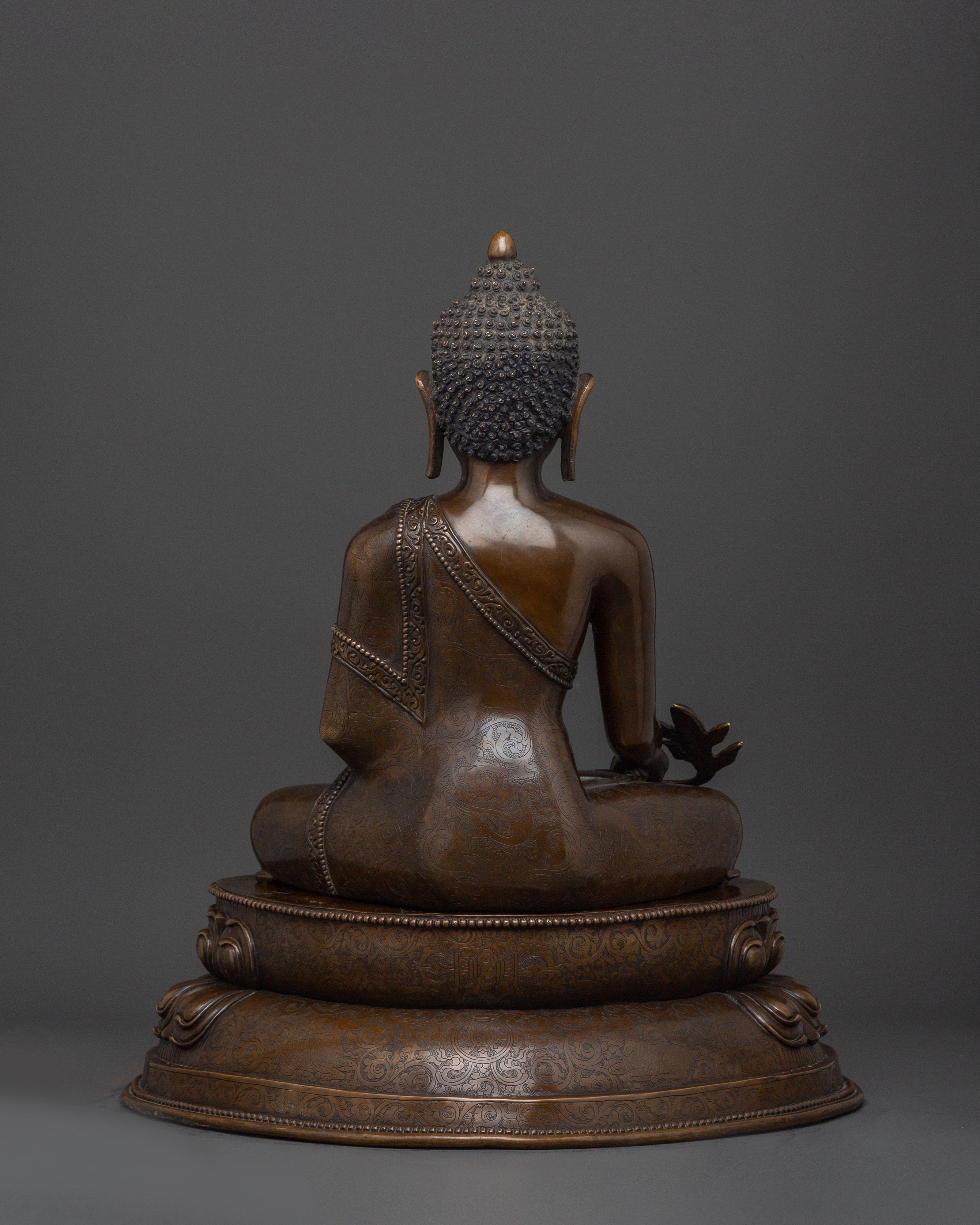 Medicine Buddha Bhaisajyaguru Statue | Handcrafted Tibetan Healing Deity