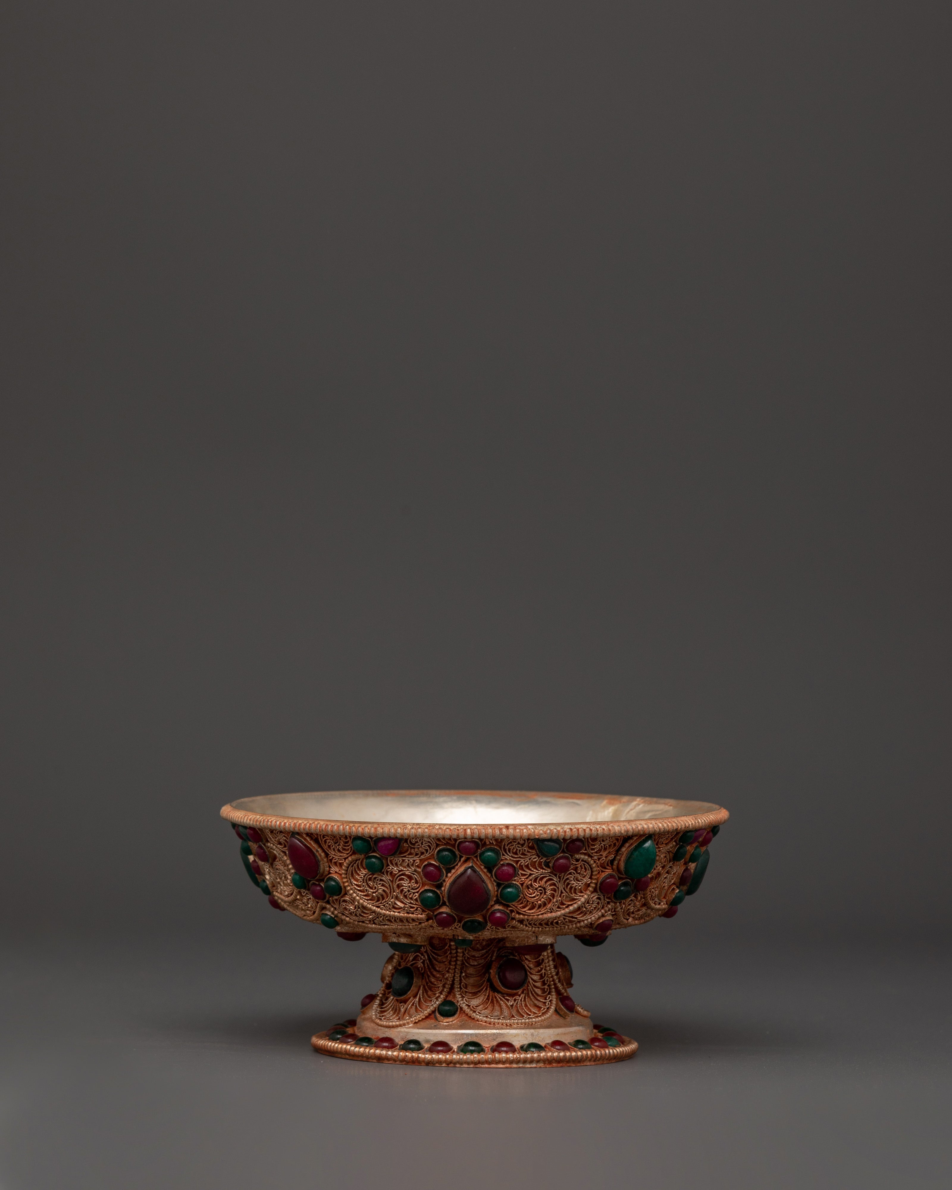 Traditional Serkyem Set with Intricate Filigree Work and Copper Body