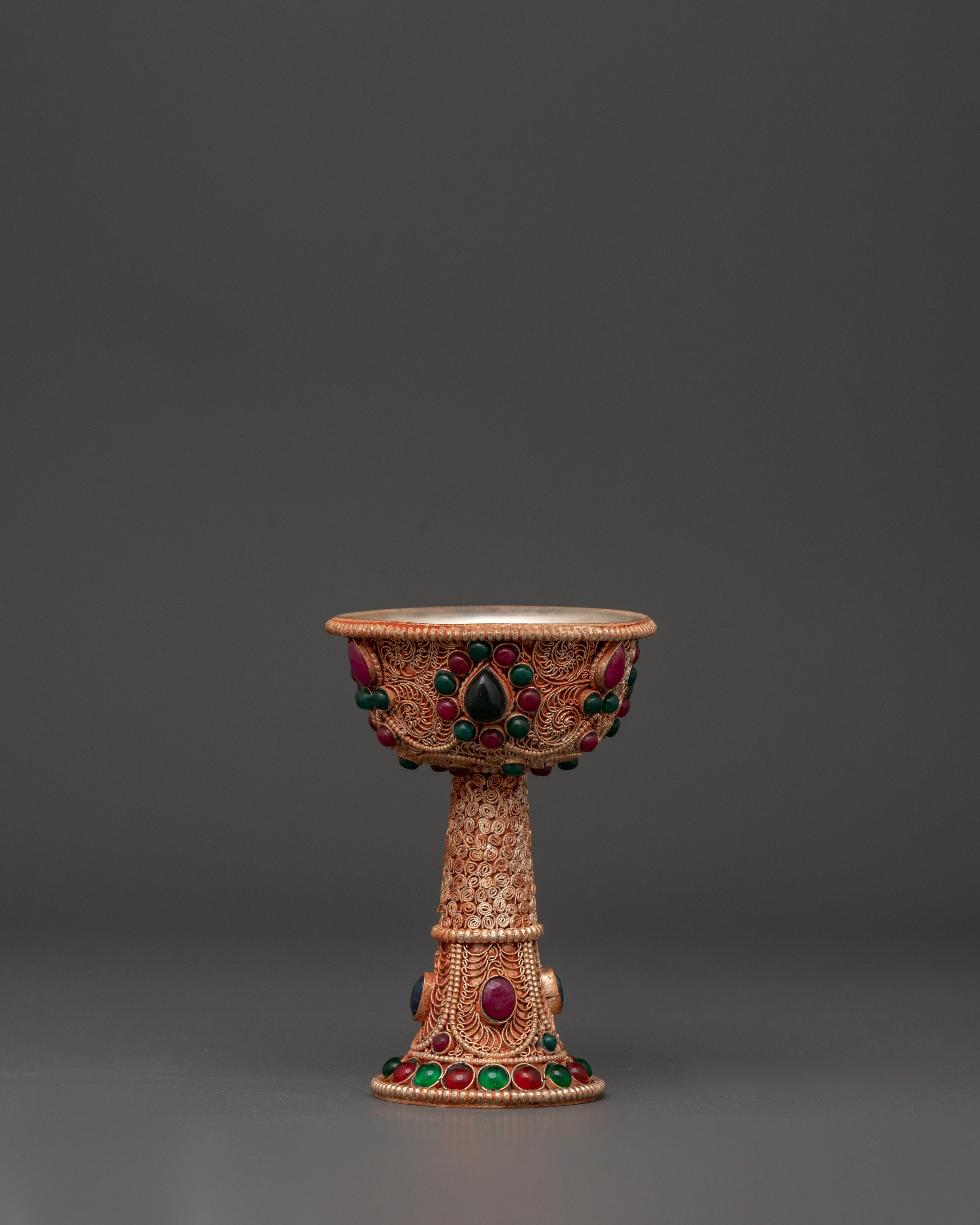 Traditional Serkyem Set with Intricate Filigree Work and Copper Body