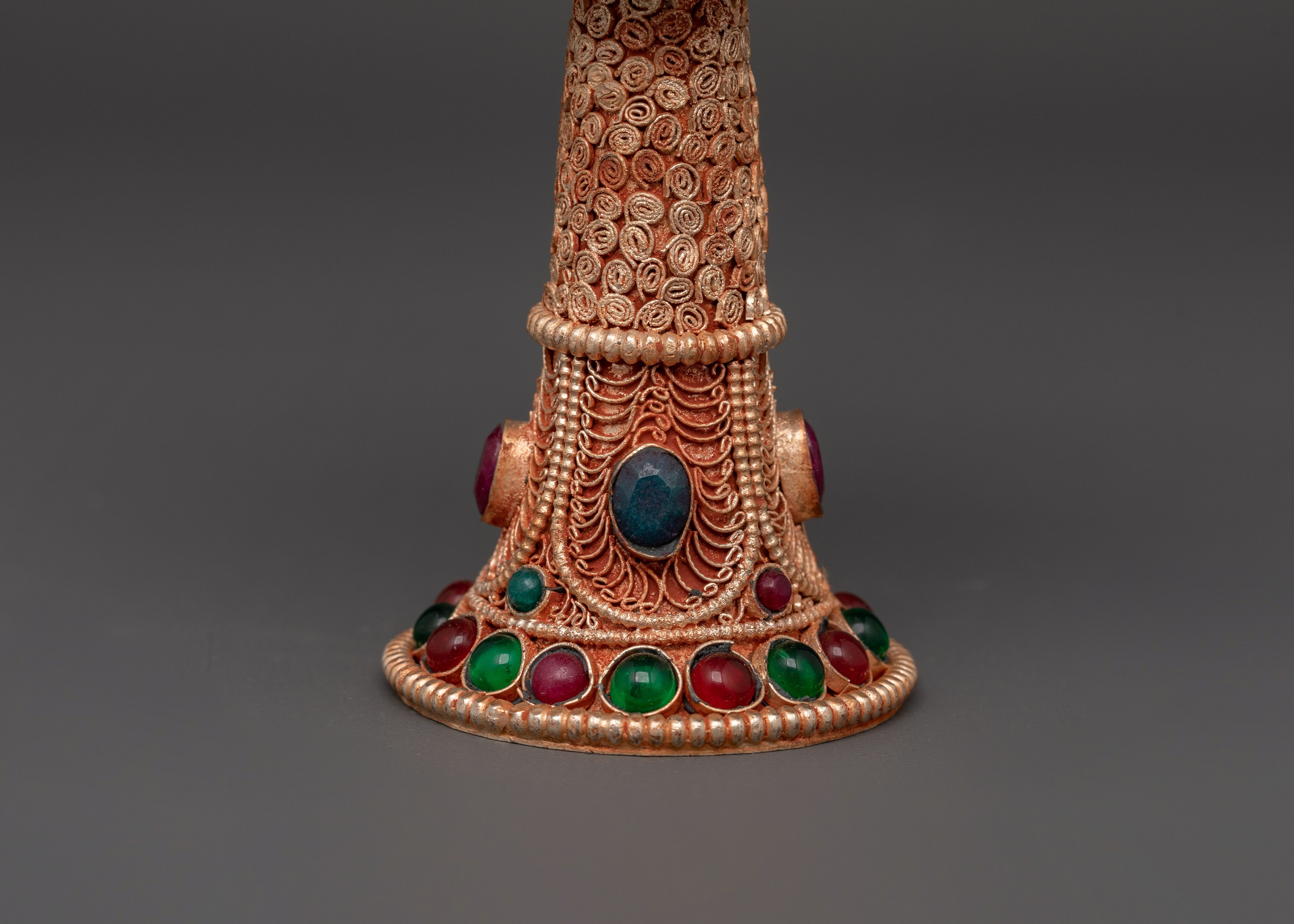 Traditional Serkyem Set with Intricate Filigree Work and Copper Body