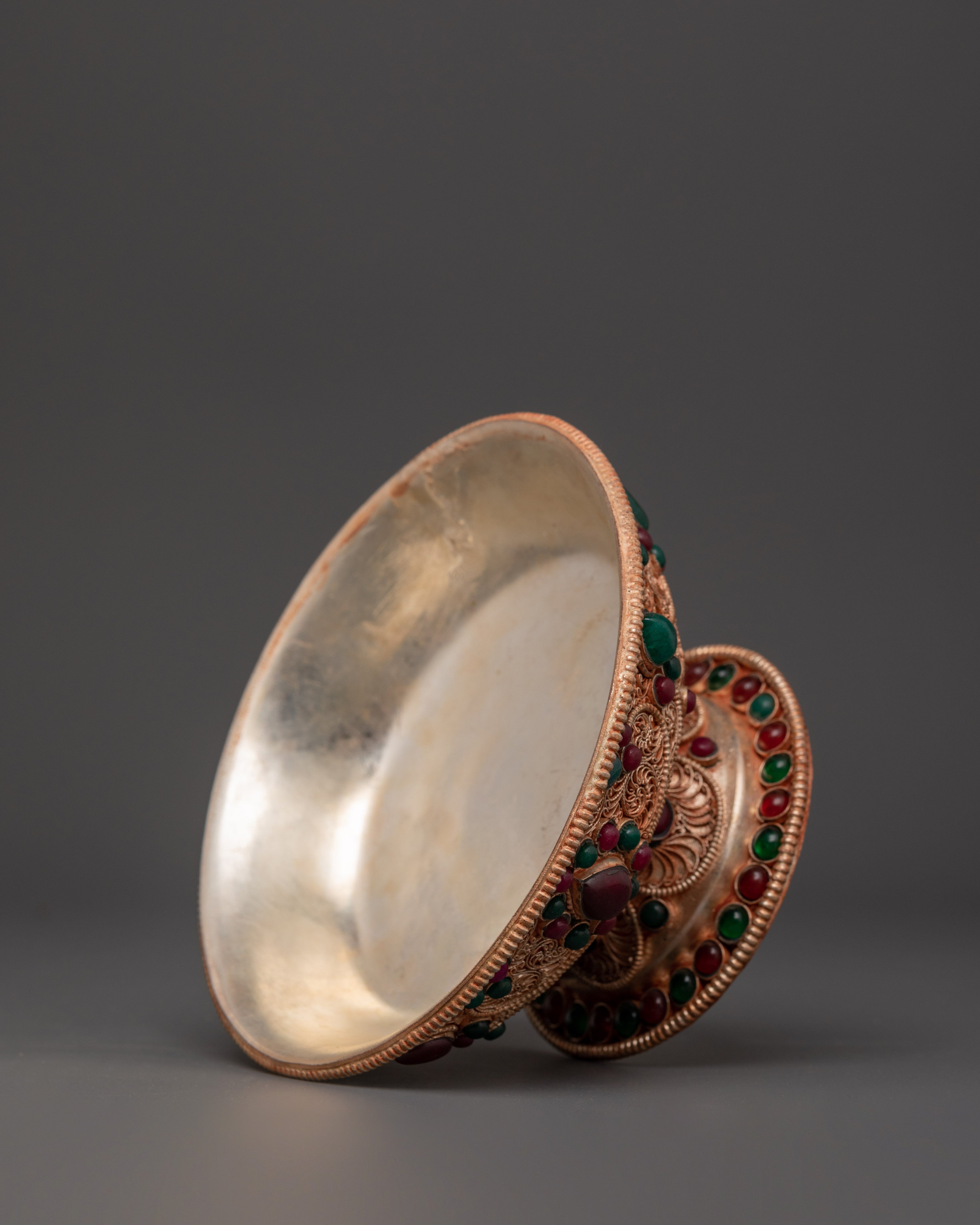Traditional Serkyem Set with Intricate Filigree Work and Copper Body