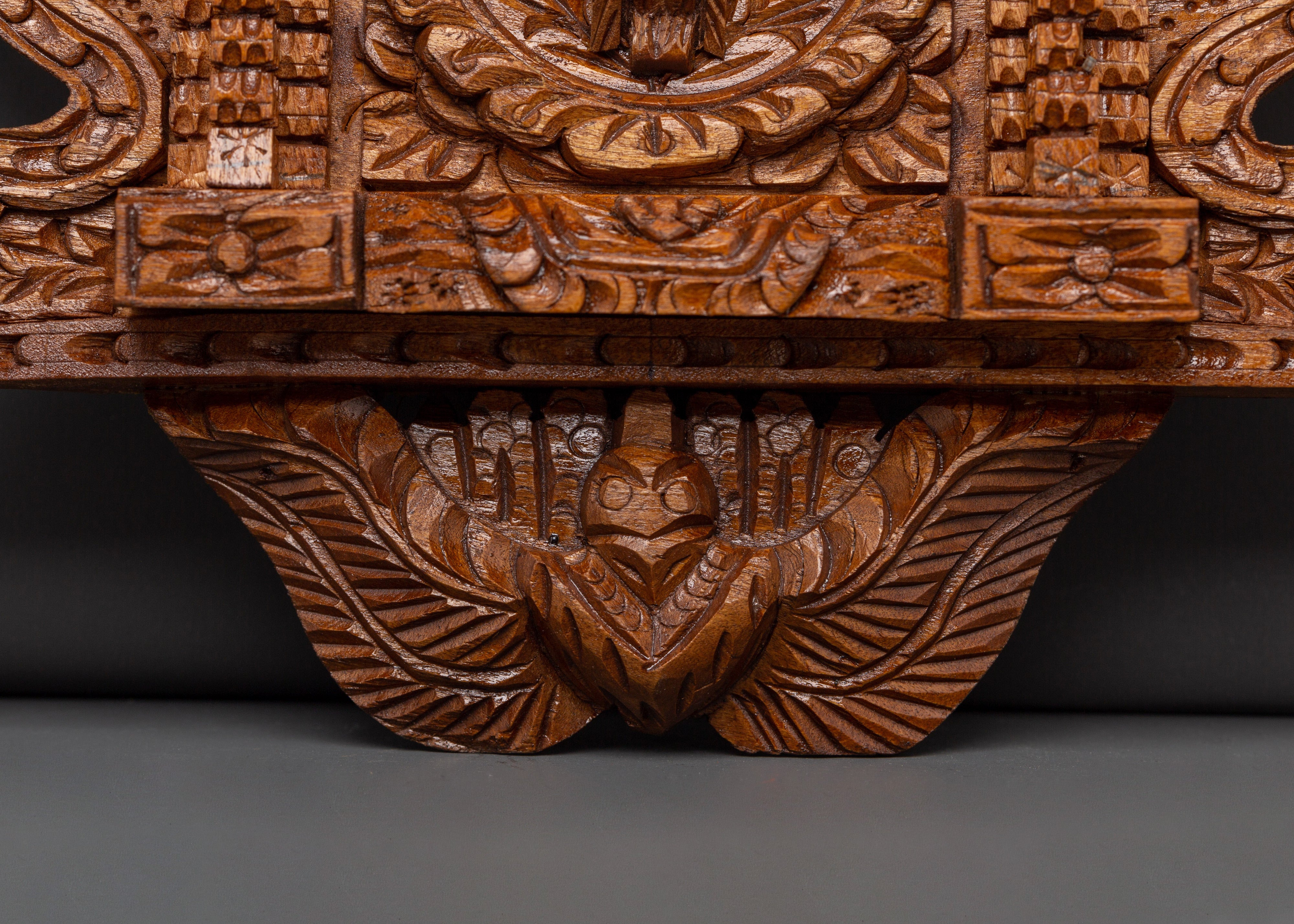 Hand-Carved Peacock Wall Hanging | Unique Wooden Art Piece
