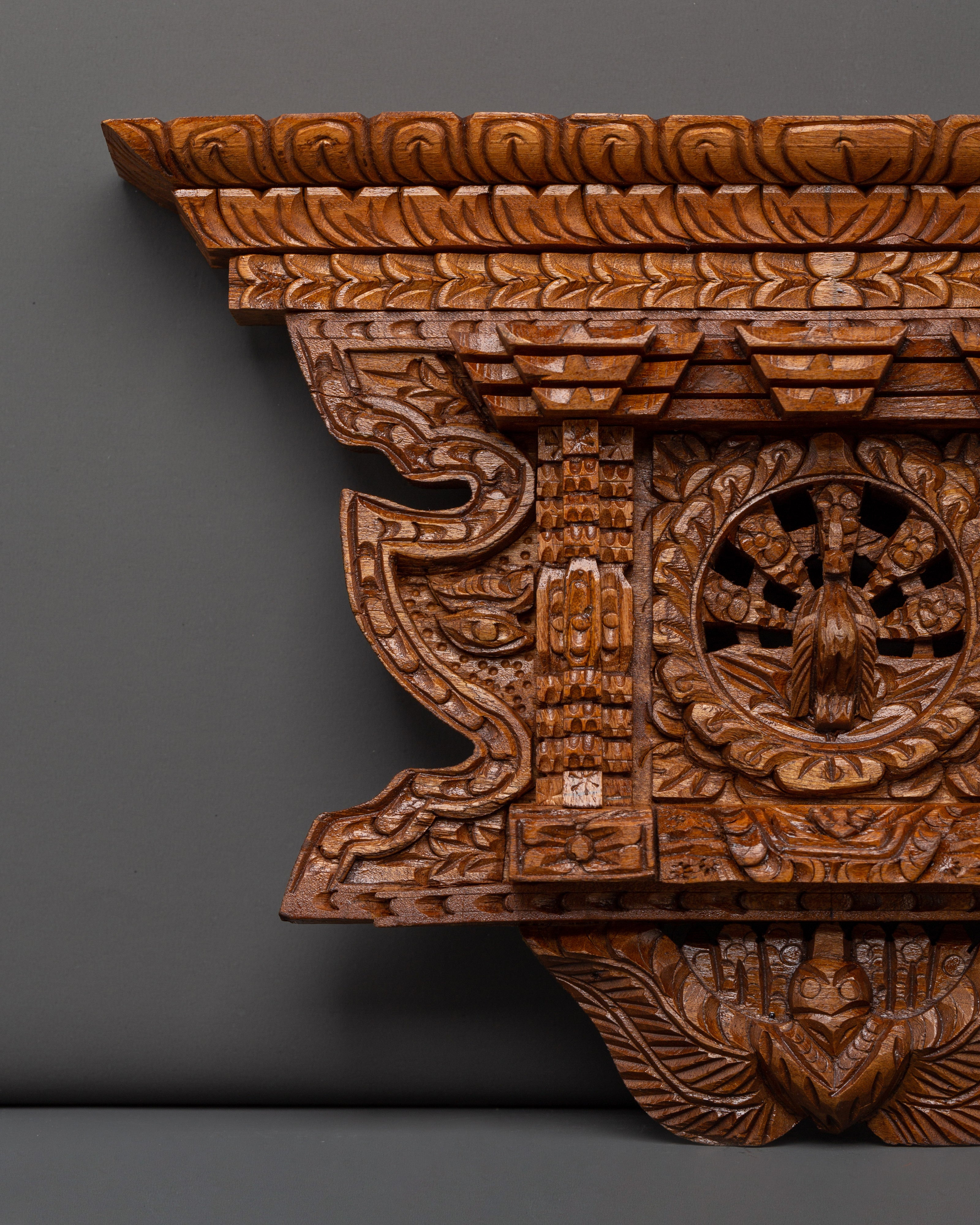 Hand-Carved Peacock Wall Hanging | Unique Wooden Art Piece