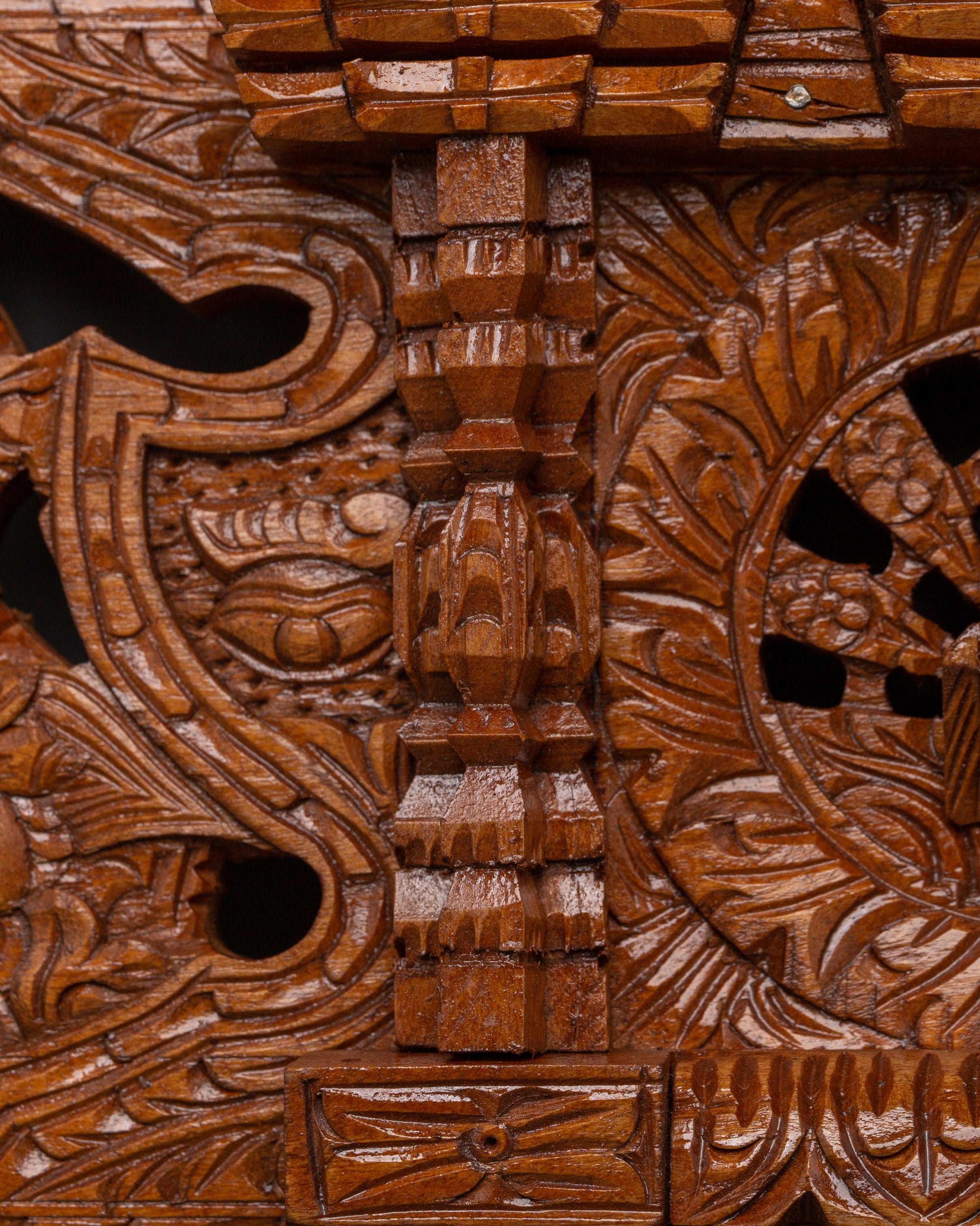 Peacock Motif Wooden Wall Art | Handcrafted Decorative Art