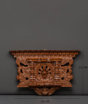 Peacock Motif Wooden Wall Art | Handcrafted Decorative Art