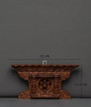 Handcrafted Wooden Peacock Motif Wall Art with Detailed Carvings