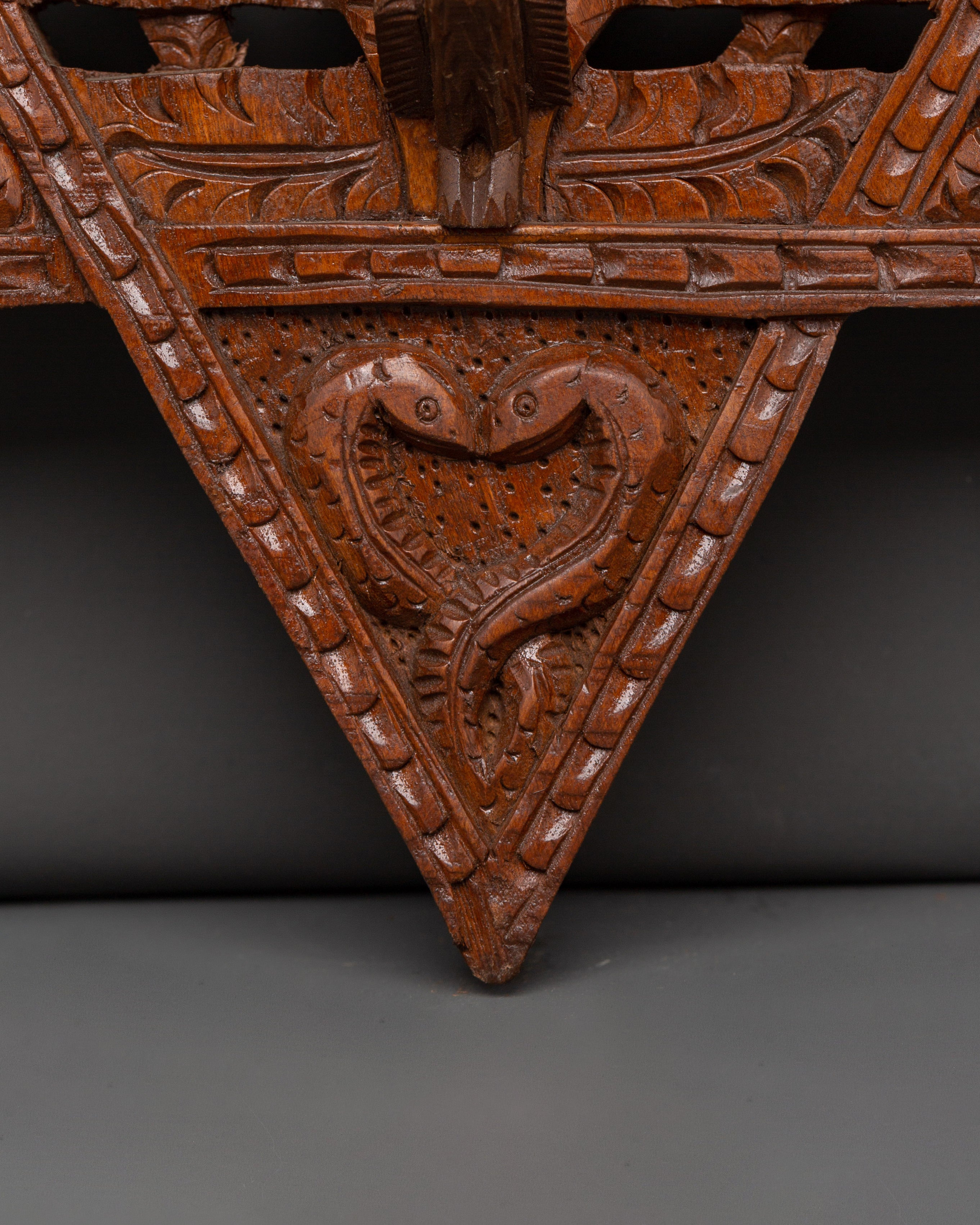 Traditional Star Peacock Wall Art | Hand Carved Wooden Wall Decor