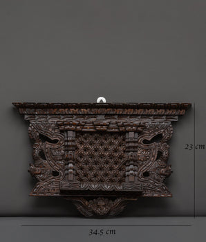 Hand Carved Wall Art | Spiritual Wooden Decor for Meditation Spaces