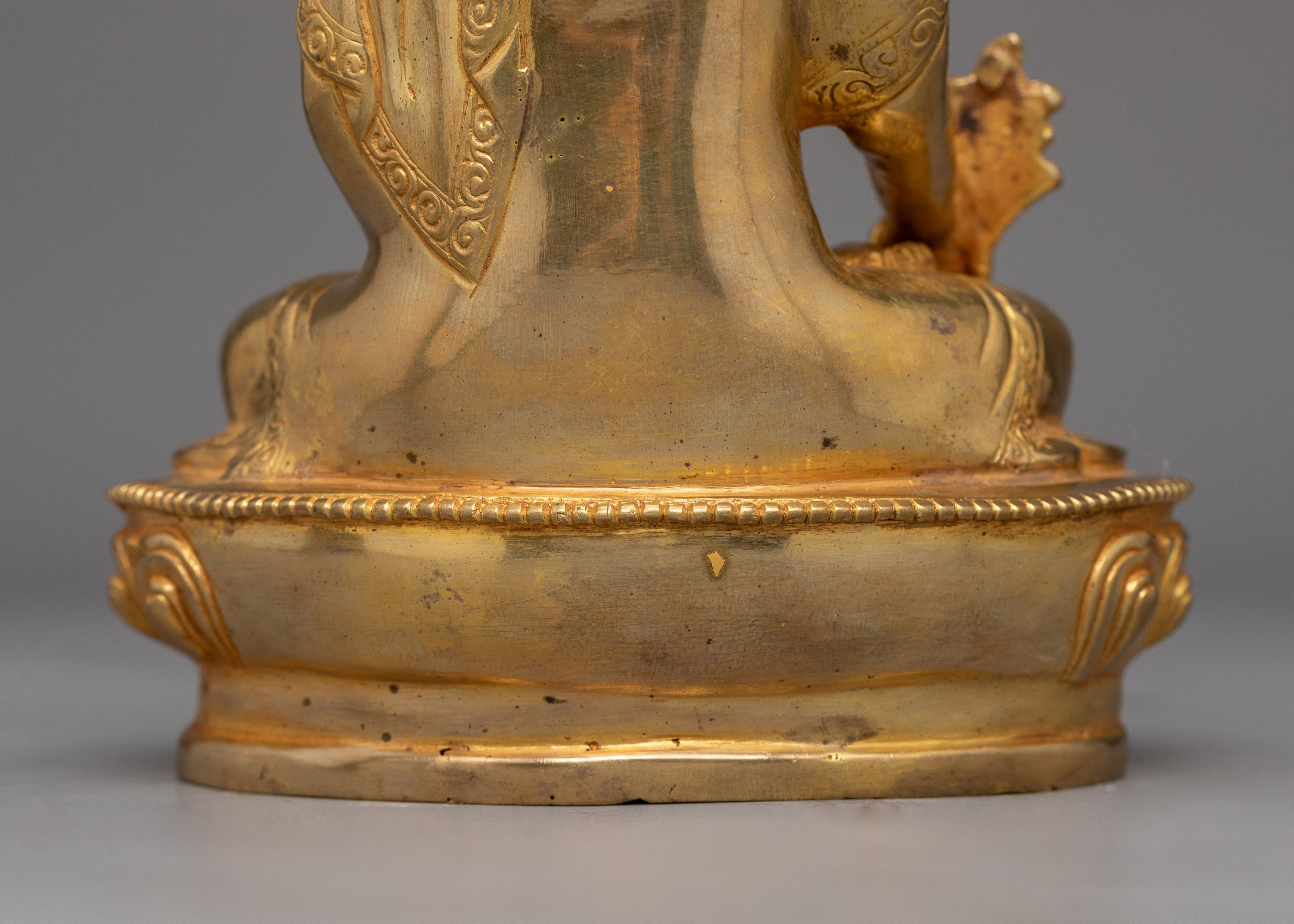Medicine Buddha A Small Hand Carved Statue | Embodiment of Healing and Compassion