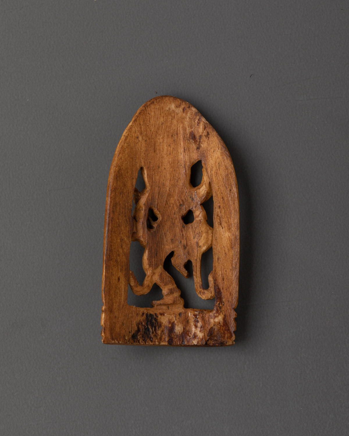 Nairatmya Tibetan Carved Plaque | Buddhist Dakini Bone Artwork