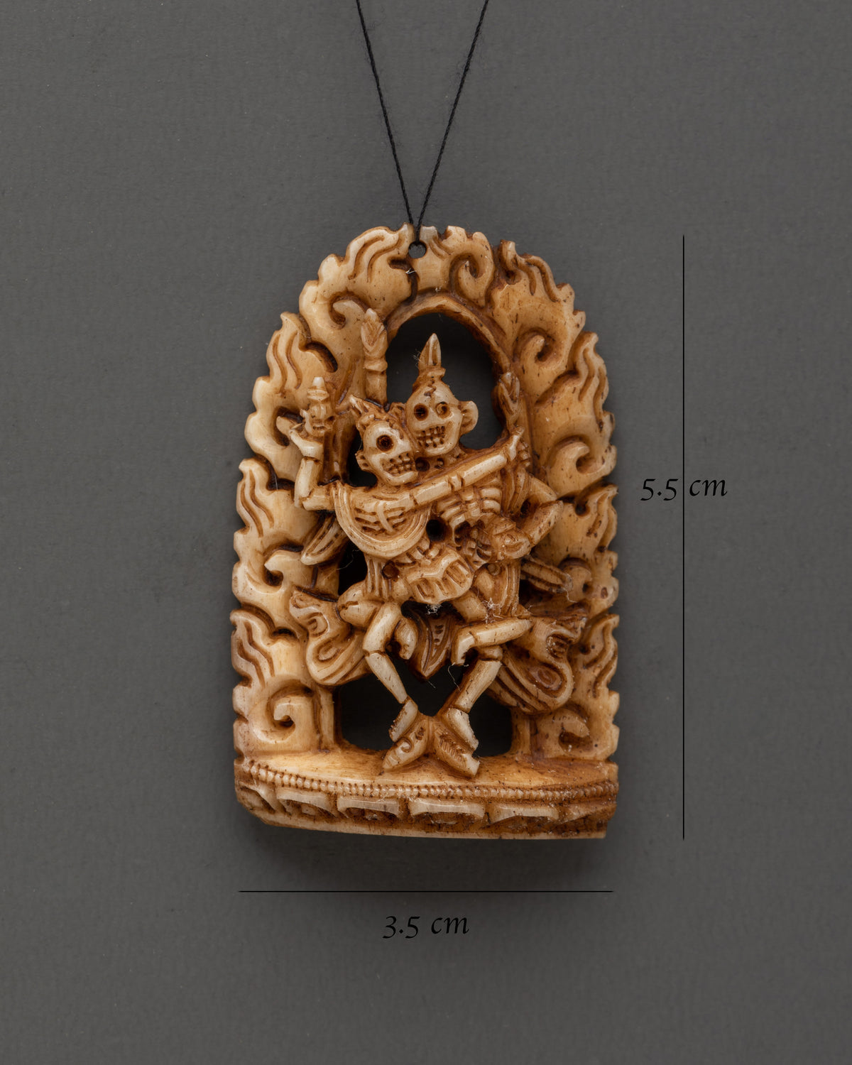 Tibetan Chitipati Bone Locket | Buddhist Sacred Ritual Art