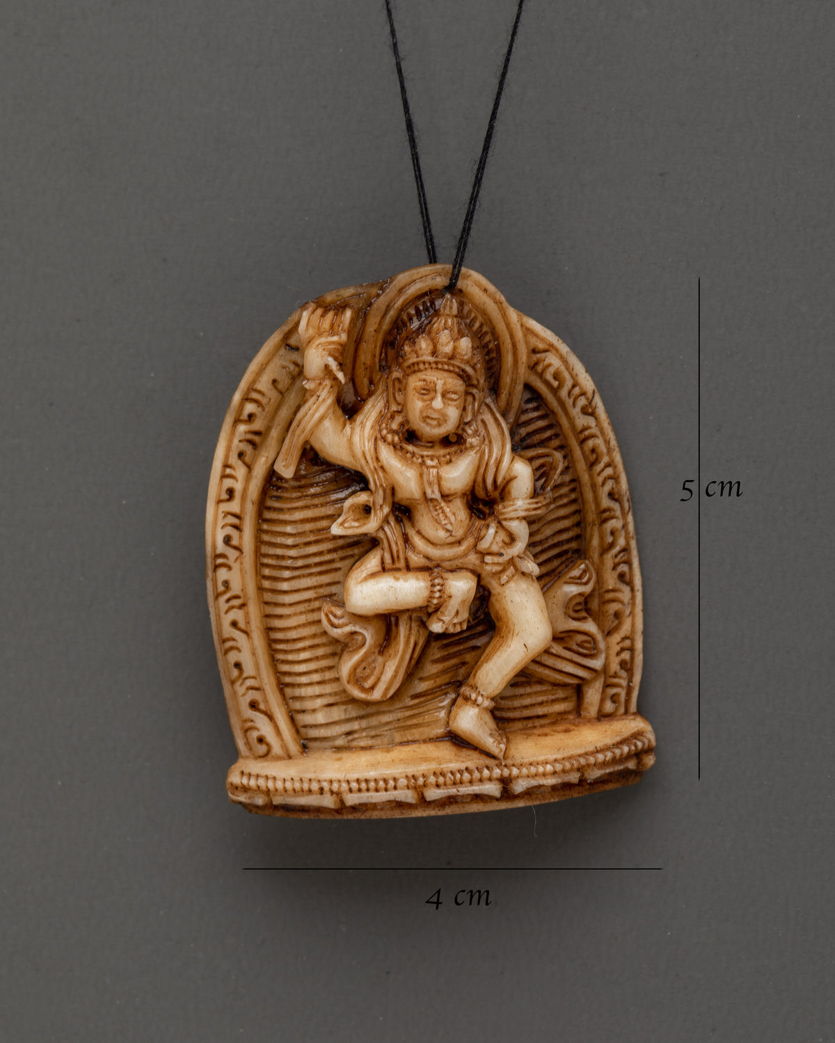 Machig Labdron Bone Locket | Hand Carved Tibetan Buddhist Art