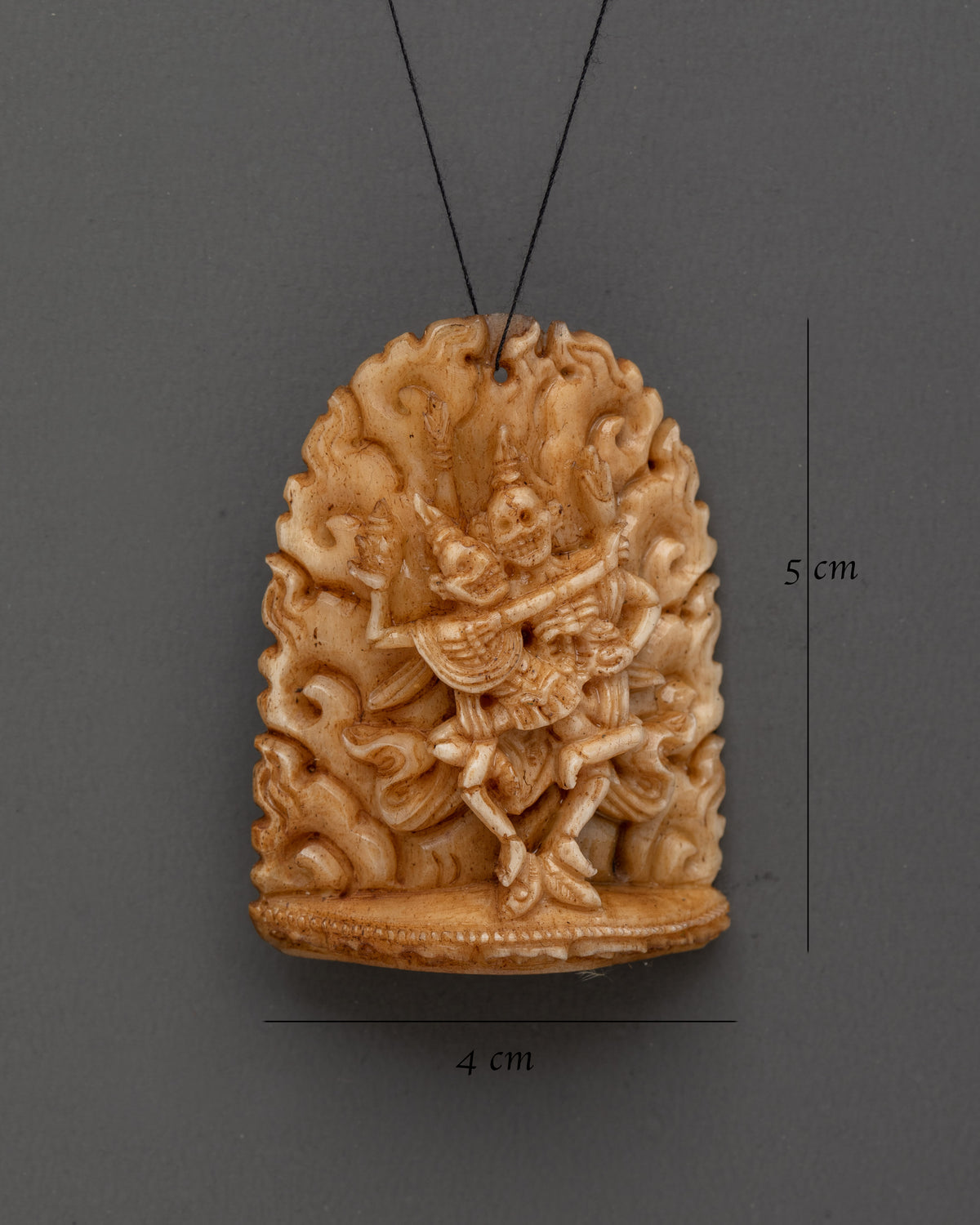 Chitipati Bone Pendant | Tibetan Buddhist Sacred Artwork