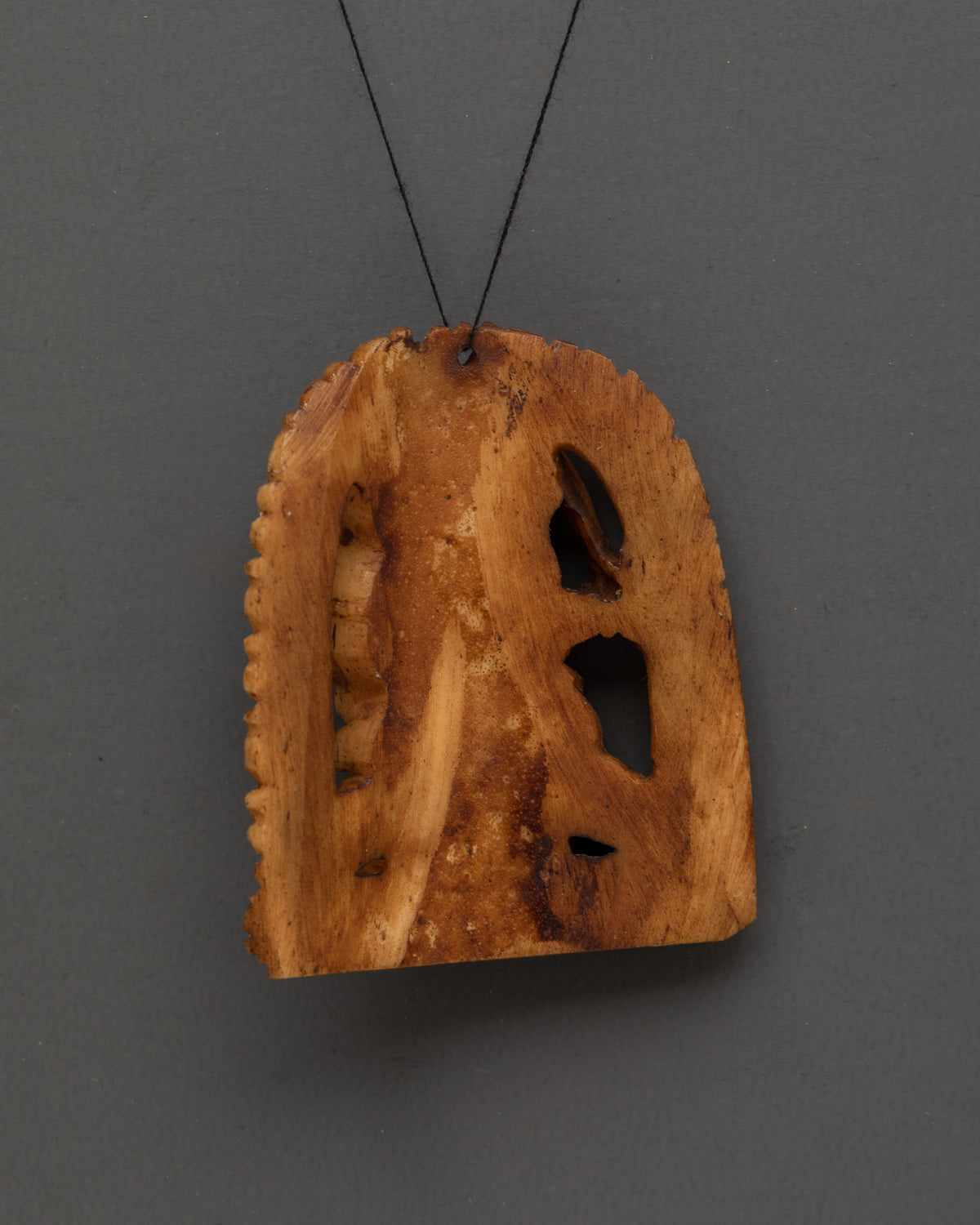 Mahakala Protector Deity Pendant | Himalayan Bone Carving Art