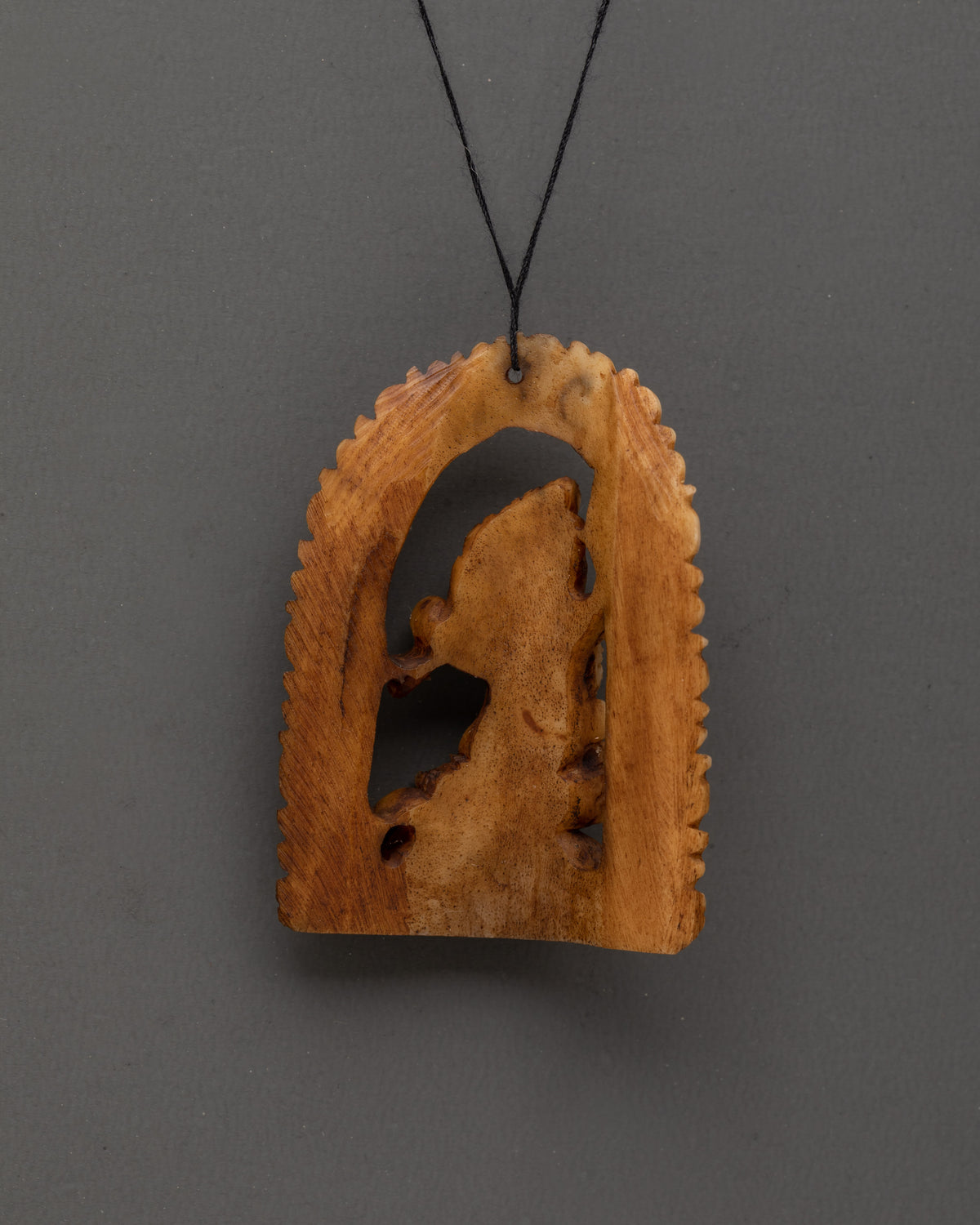 Yama Dharmaraja Carved Locket | Tibetan Buddhist Protector Artwork