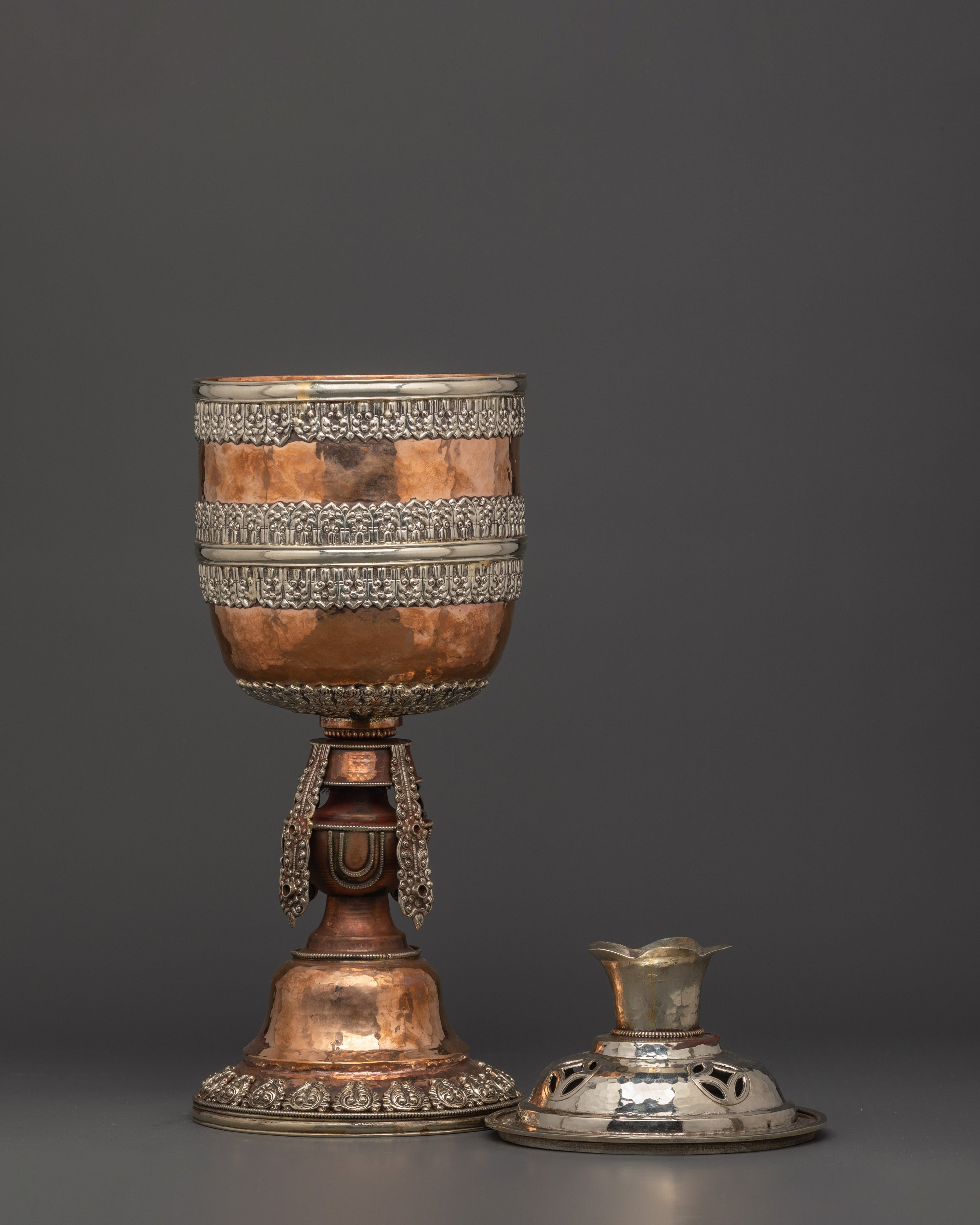 Traditional Tibetan Incense Burner | Handcrafted Copper Tool for Ritual and Altar Use