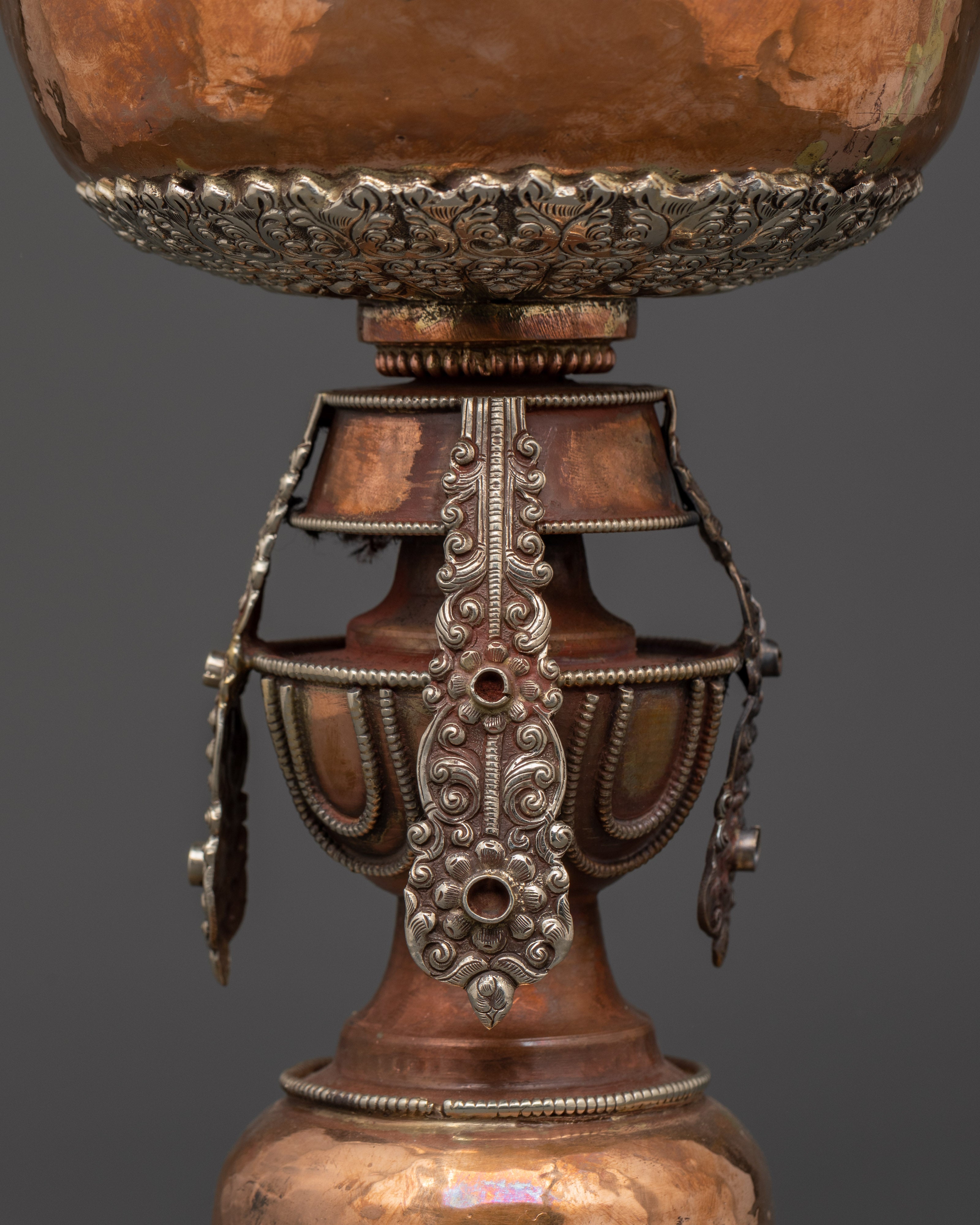 Traditional Tibetan Incense Burner | Handcrafted Copper Tool for Ritual and Altar Use