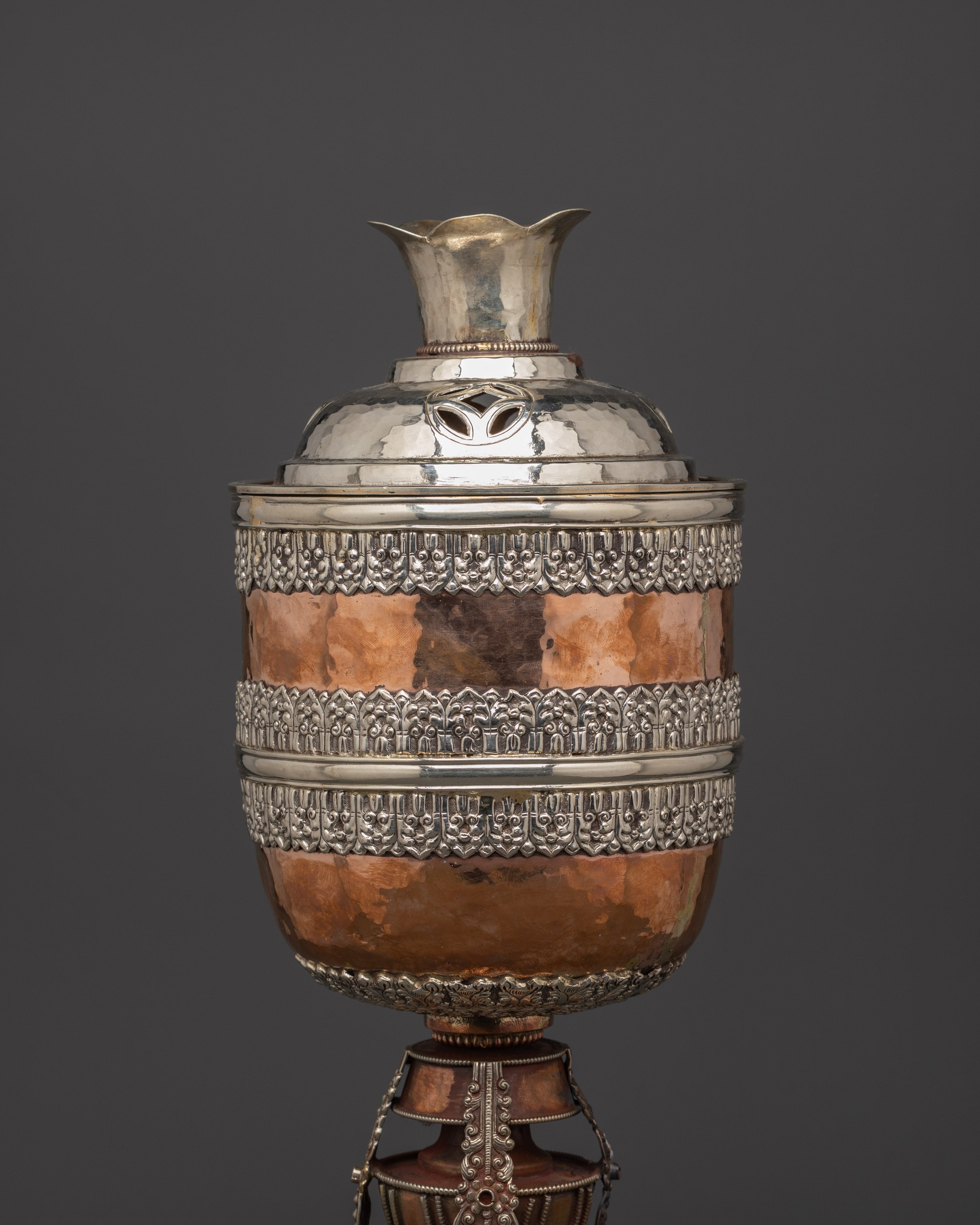 Traditional Tibetan Incense Burner | Handcrafted Copper Tool for Ritual and Altar Use