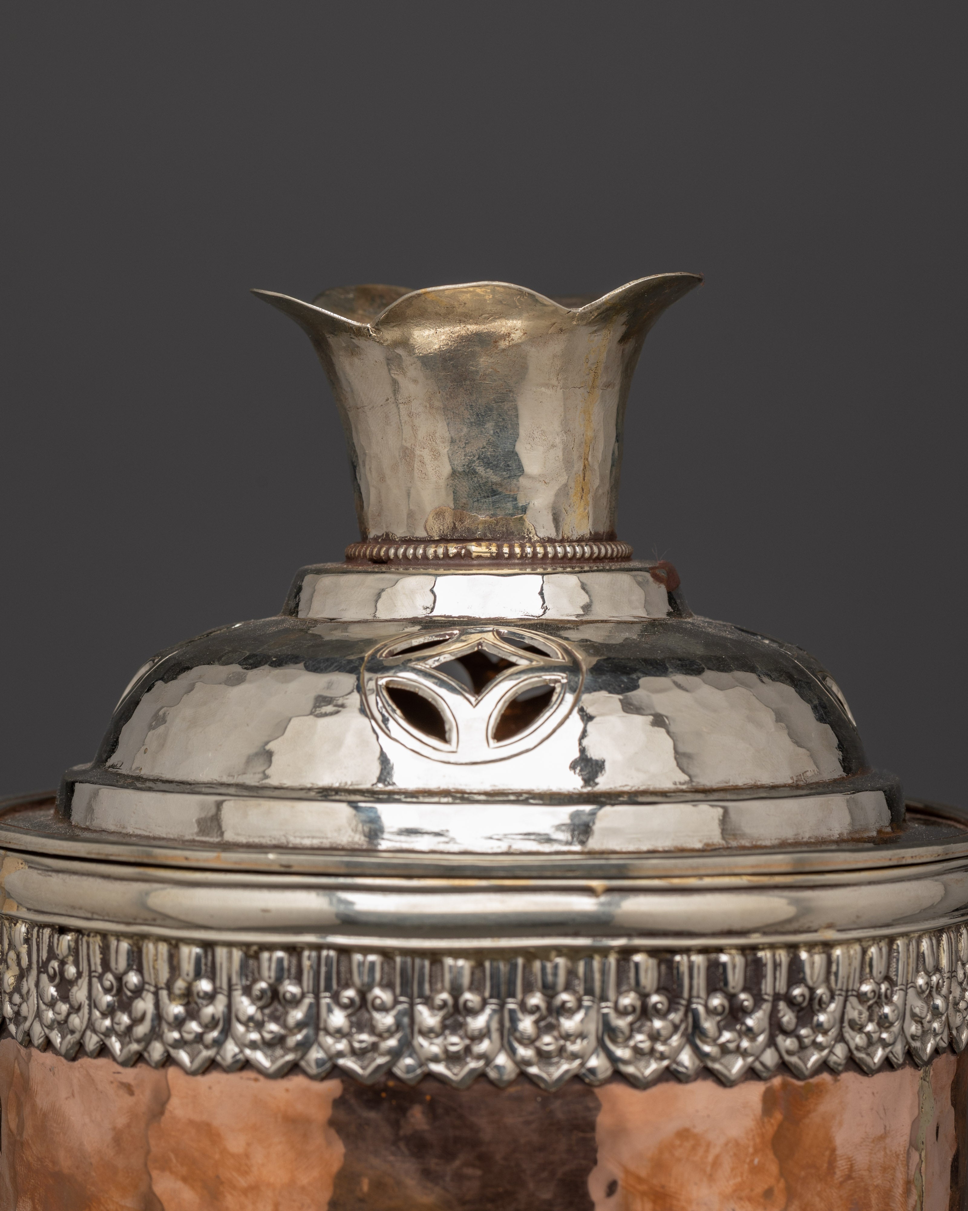 Traditional Tibetan Incense Burner | Handcrafted Copper Tool for Ritual and Altar Use
