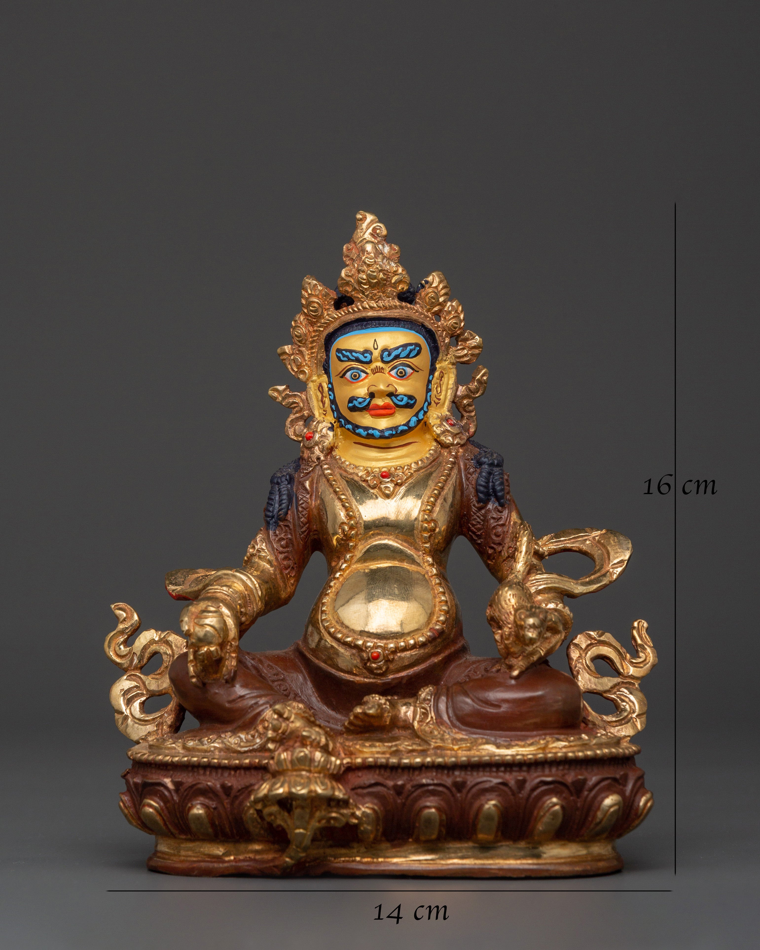Sacred Money Deity Dzambhala Statue | Tibetan Wealth God