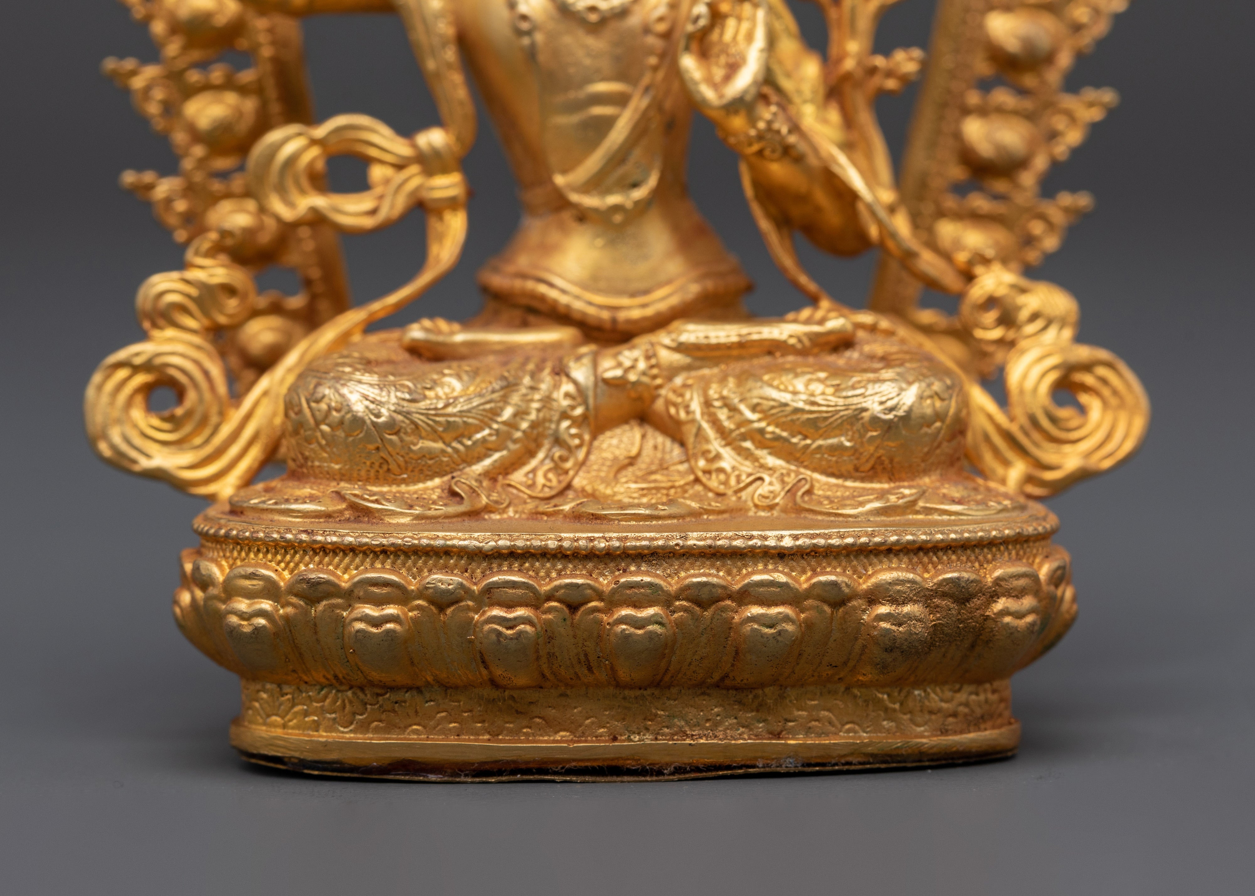 Manjushri Wisdom Bodhisattva Copper Statue | Mahayana Deity of Clarity