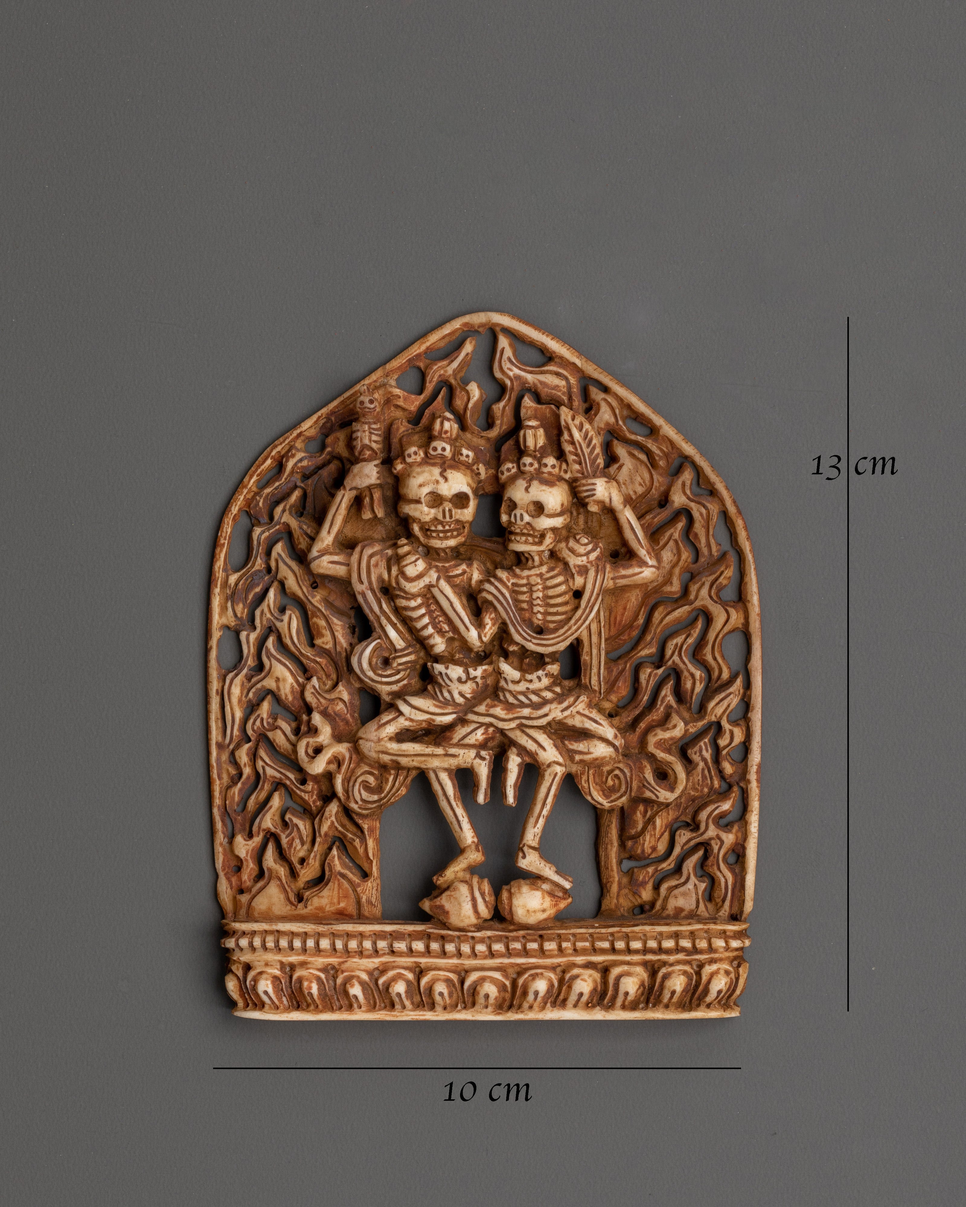 Skull Deity Sculpture | Chitipati Guardian of Impermanence
