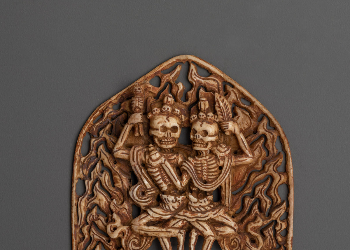 Skull Deity Sculpture | Chitipati Guardian of Impermanence