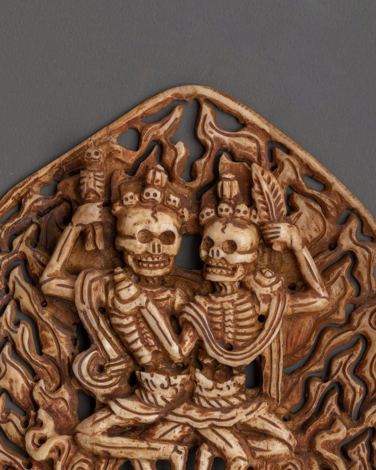 Skull Deity Sculpture | Chitipati Guardian of Impermanence