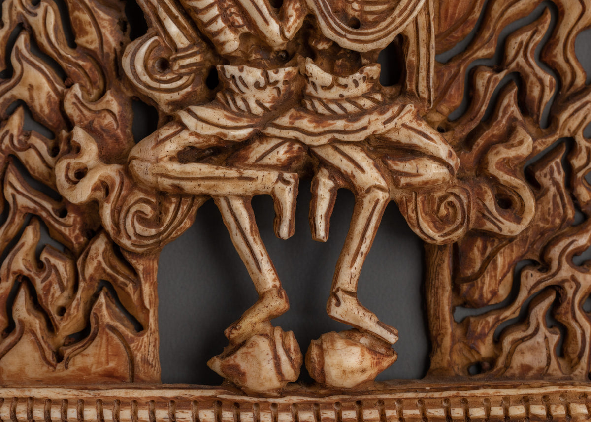 Skull Deity Sculpture | Chitipati Guardian of Impermanence
