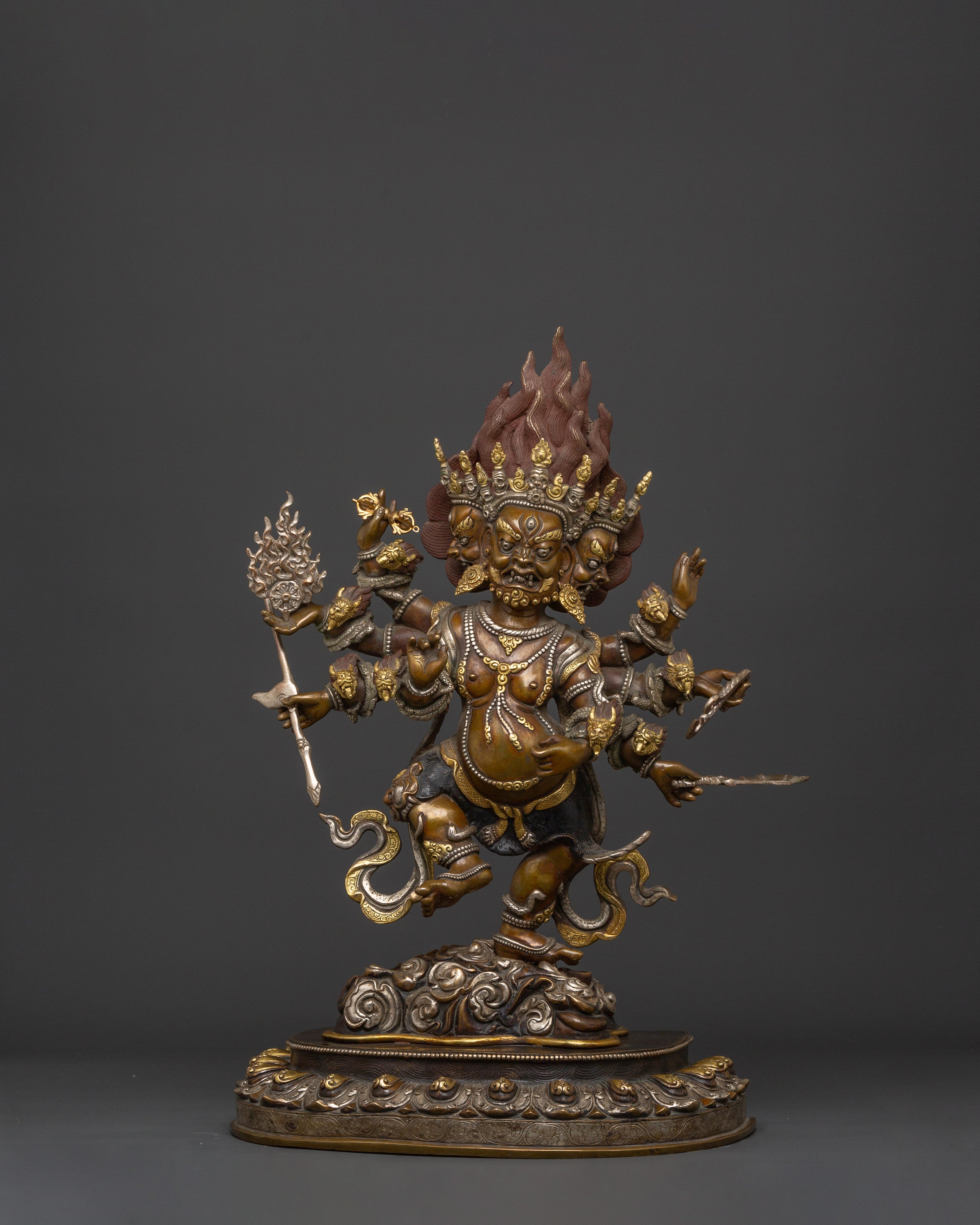 Uchusma Protector Statue | Wrathful Vajrayana Guardian