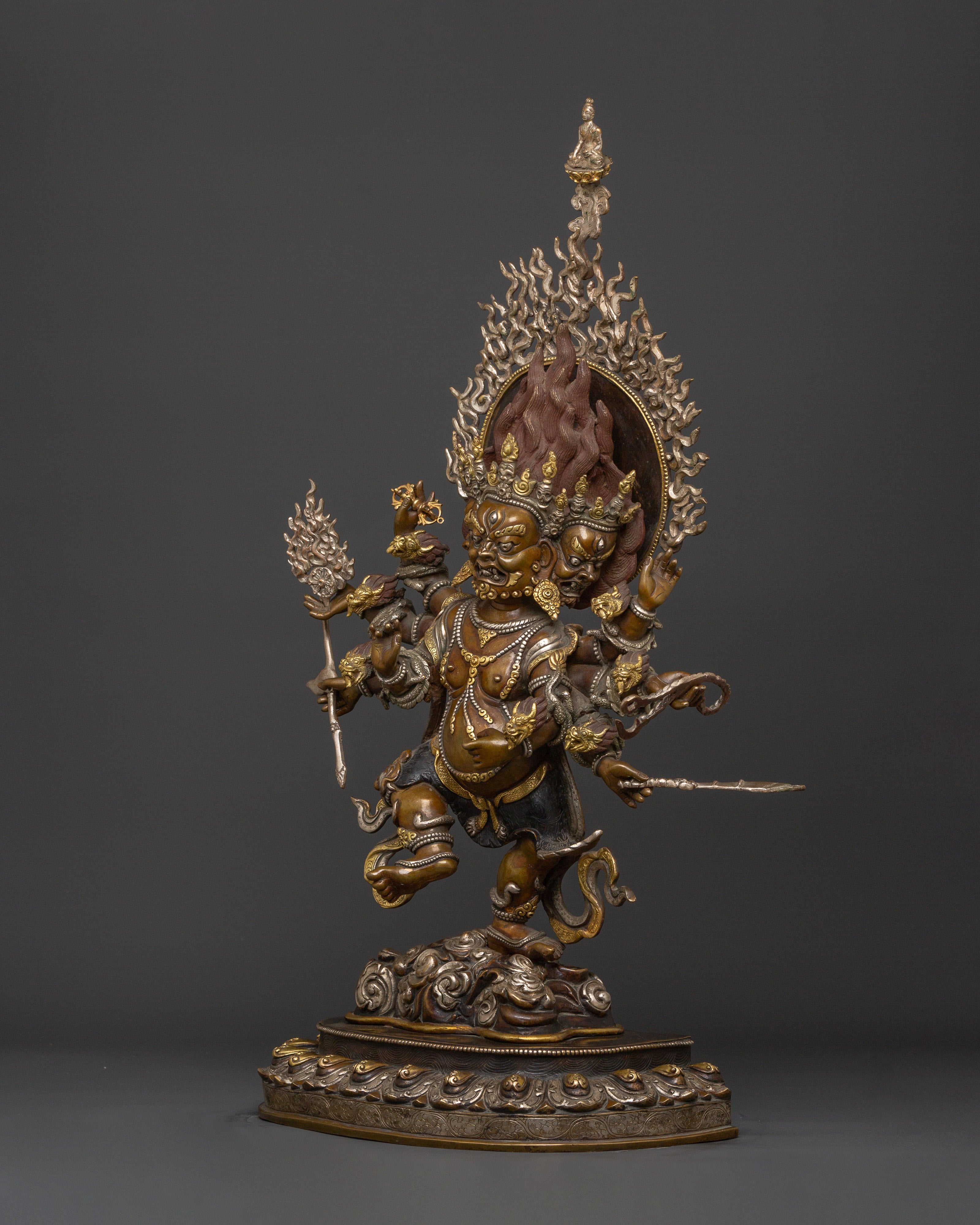 Uchusma Protector Statue | Wrathful Vajrayana Guardian
