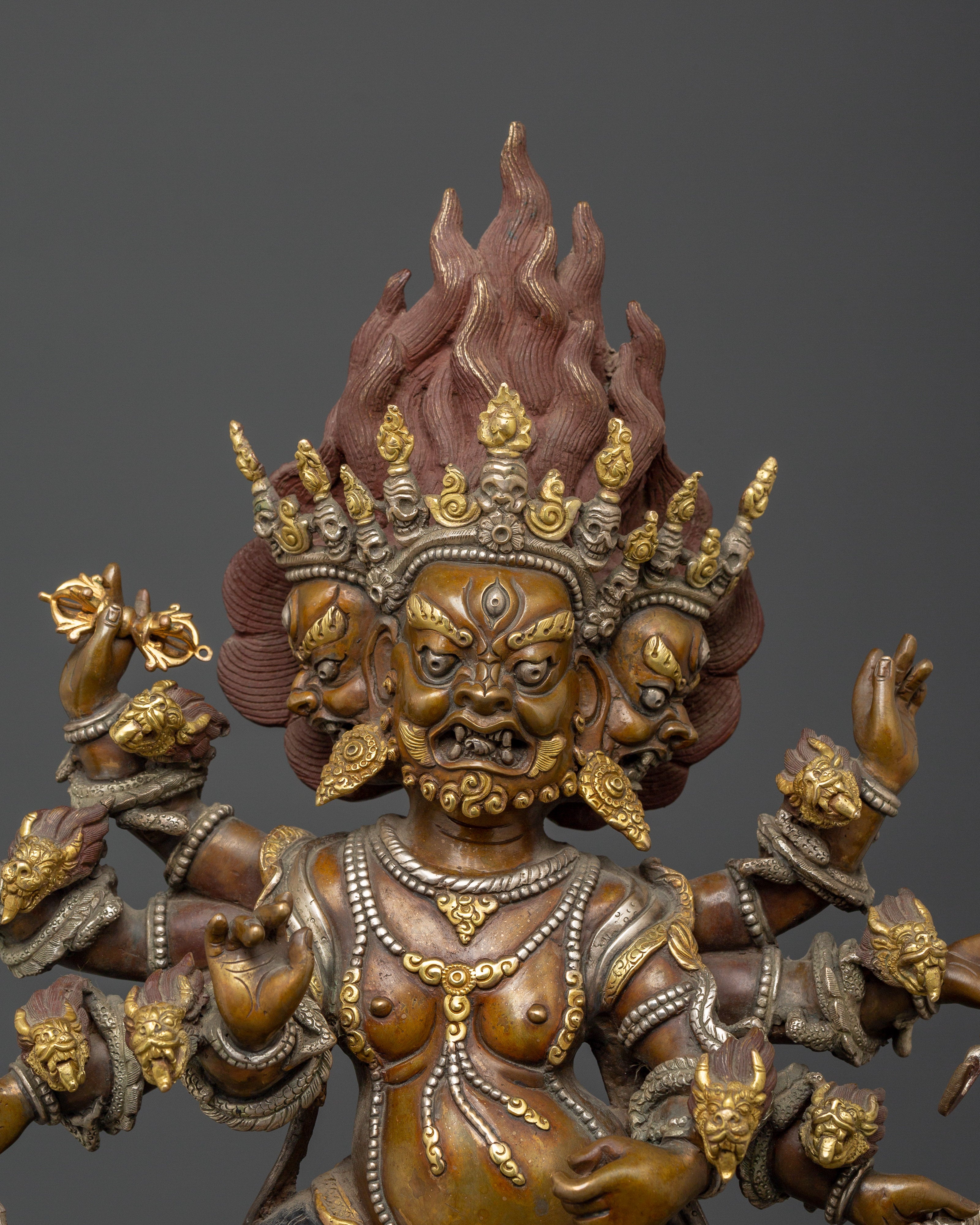Uchusma Protector Statue | Wrathful Vajrayana Guardian