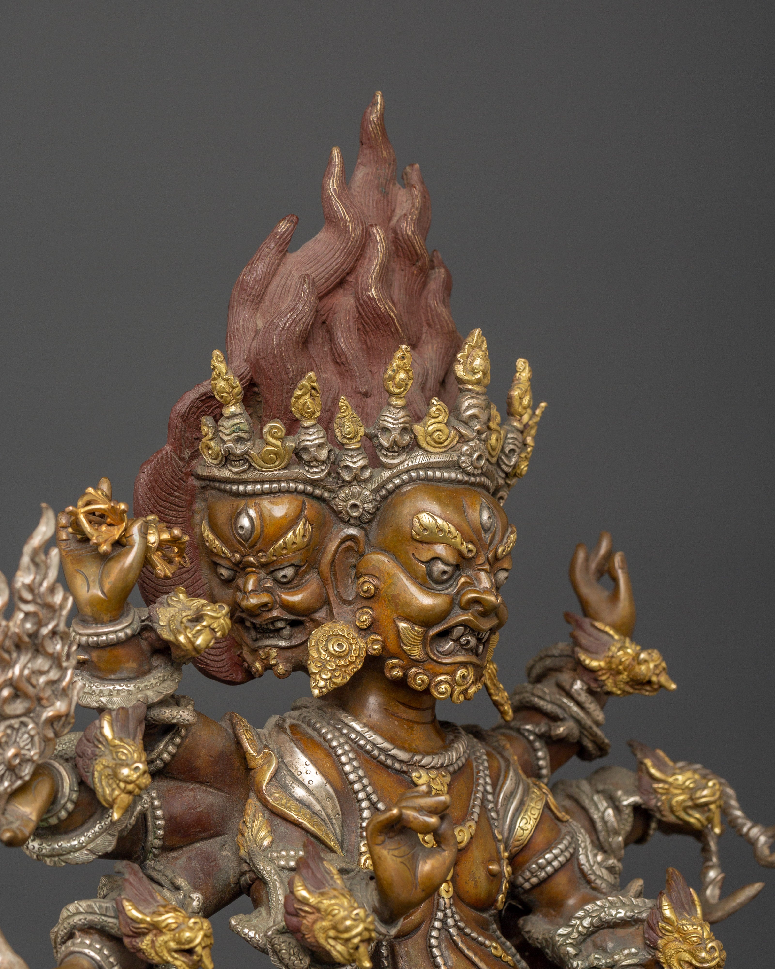 Uchusma Protector Statue | Wrathful Vajrayana Guardian