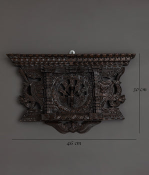 Handcarved Wooden Wall Hanging | Traditional Ethnic Home Decor