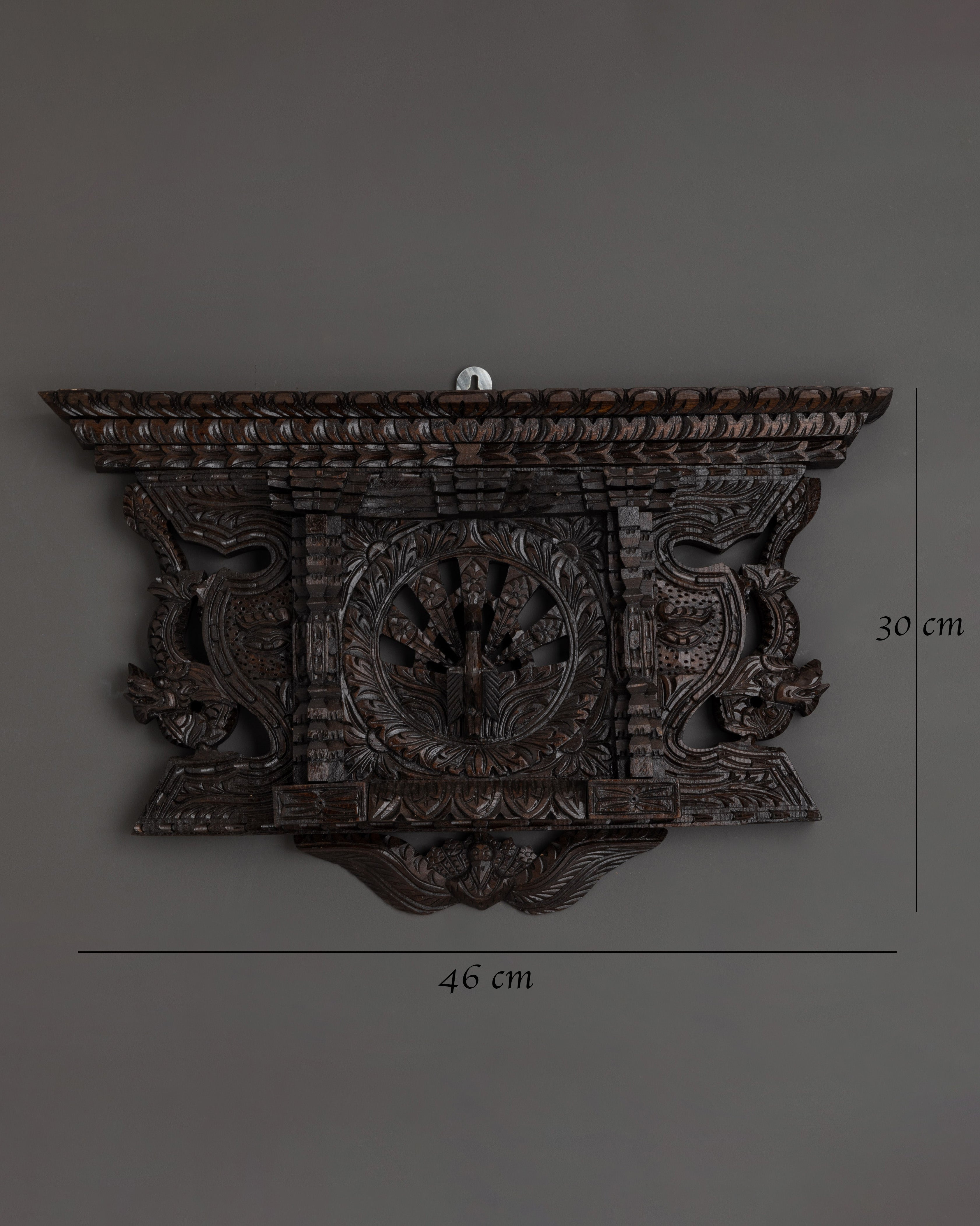 Handcarved Wooden Wall Hanging | Traditional Ethnic Home Decor