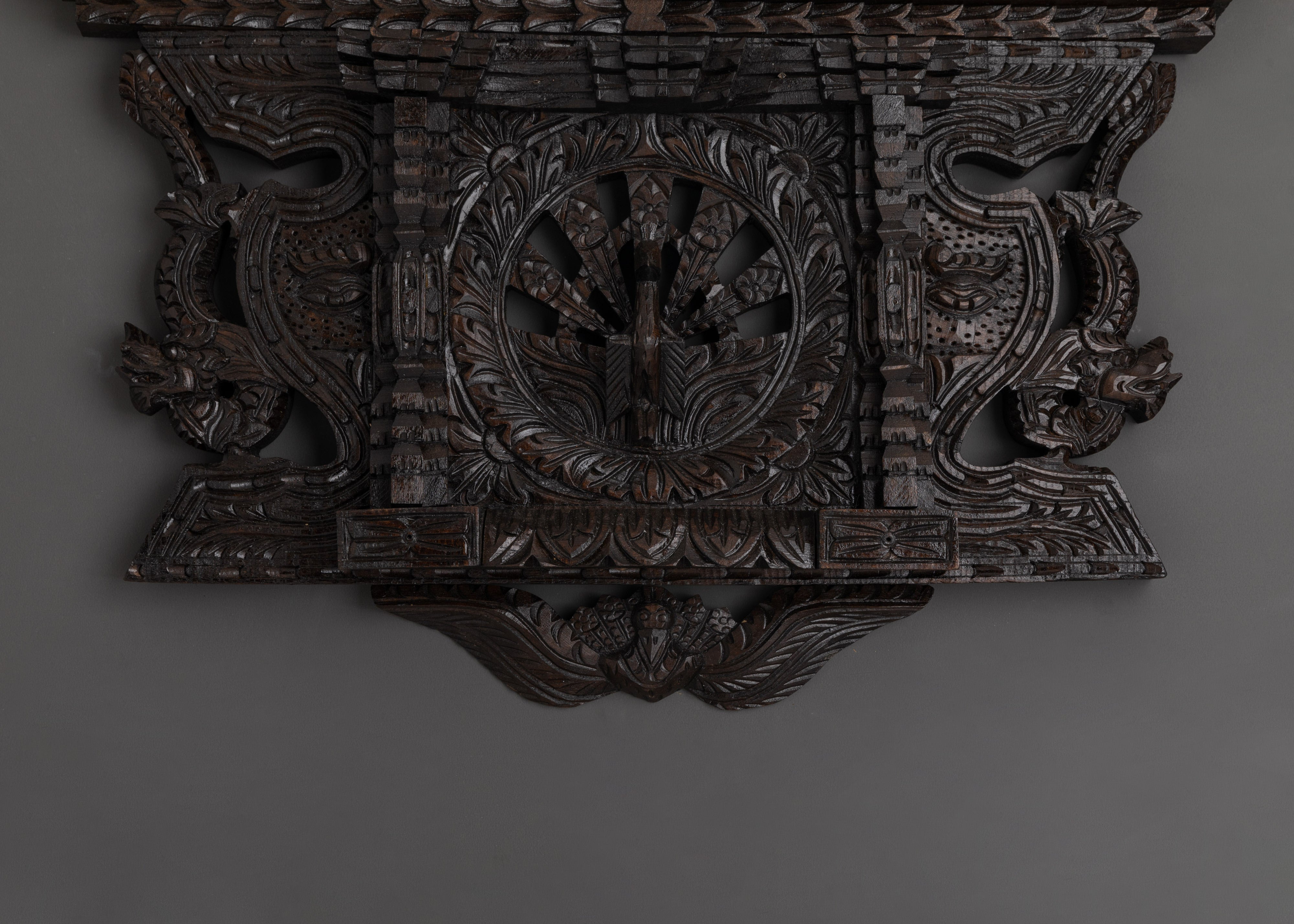 Handcarved Wooden Wall Hanging | Traditional Ethnic Home Decor