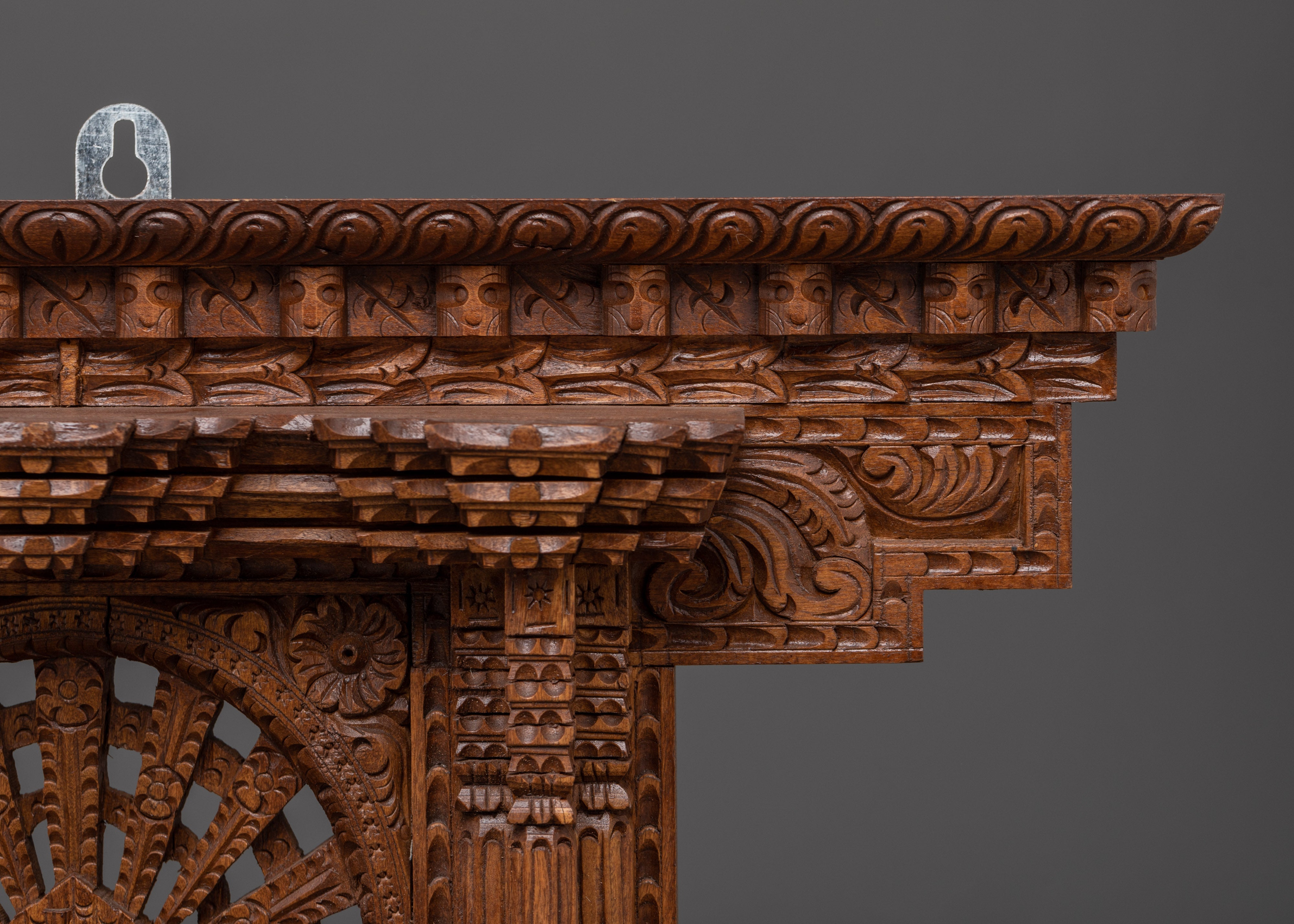 Hand-Carved Peacock Wall Hanging | Traditional Ethnic Wood Decor