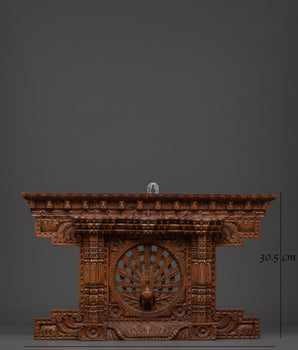 Hand-Carved Peacock Wall Hanging | Traditional Ethnic Wood Decor